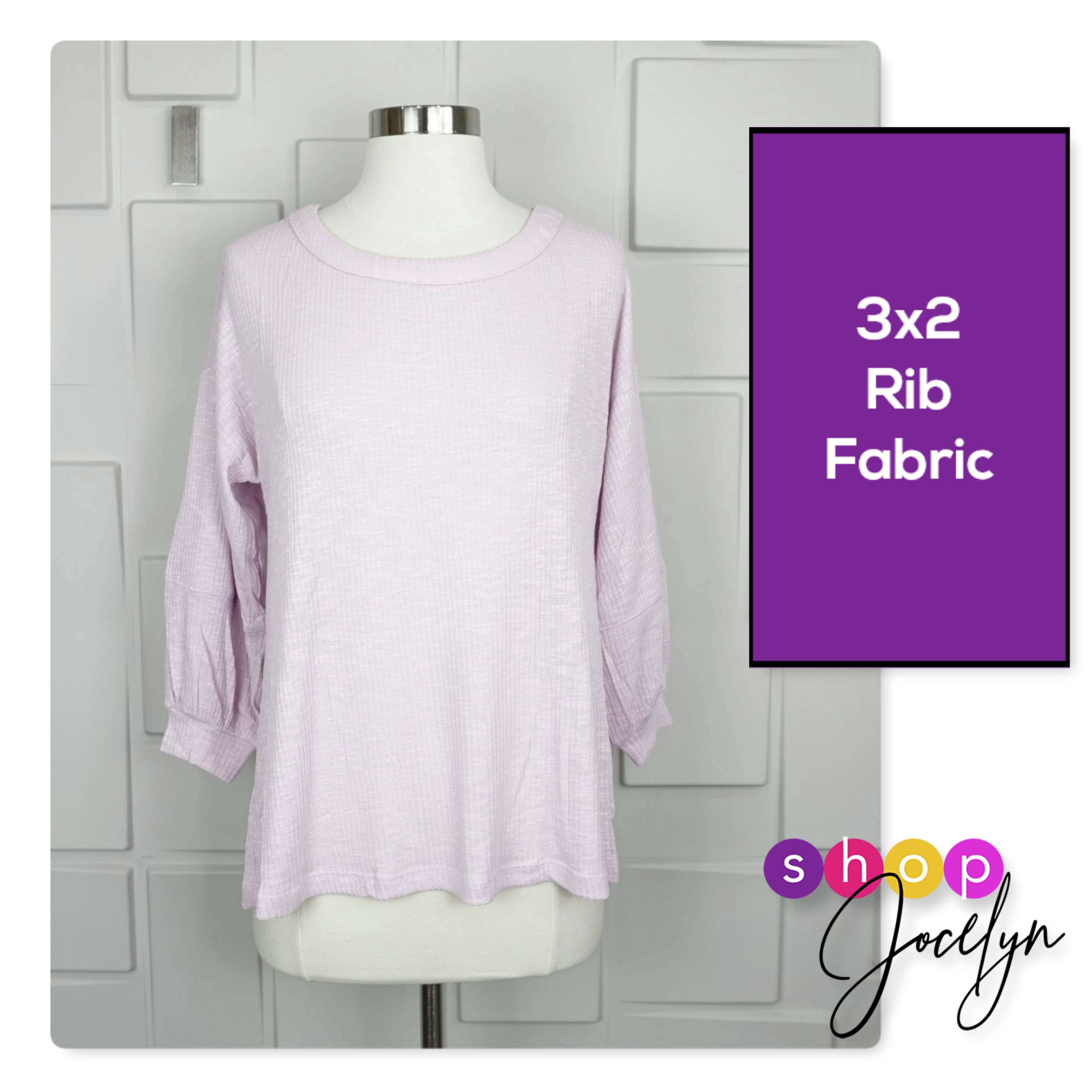 Carla 3/4 Seamed Top