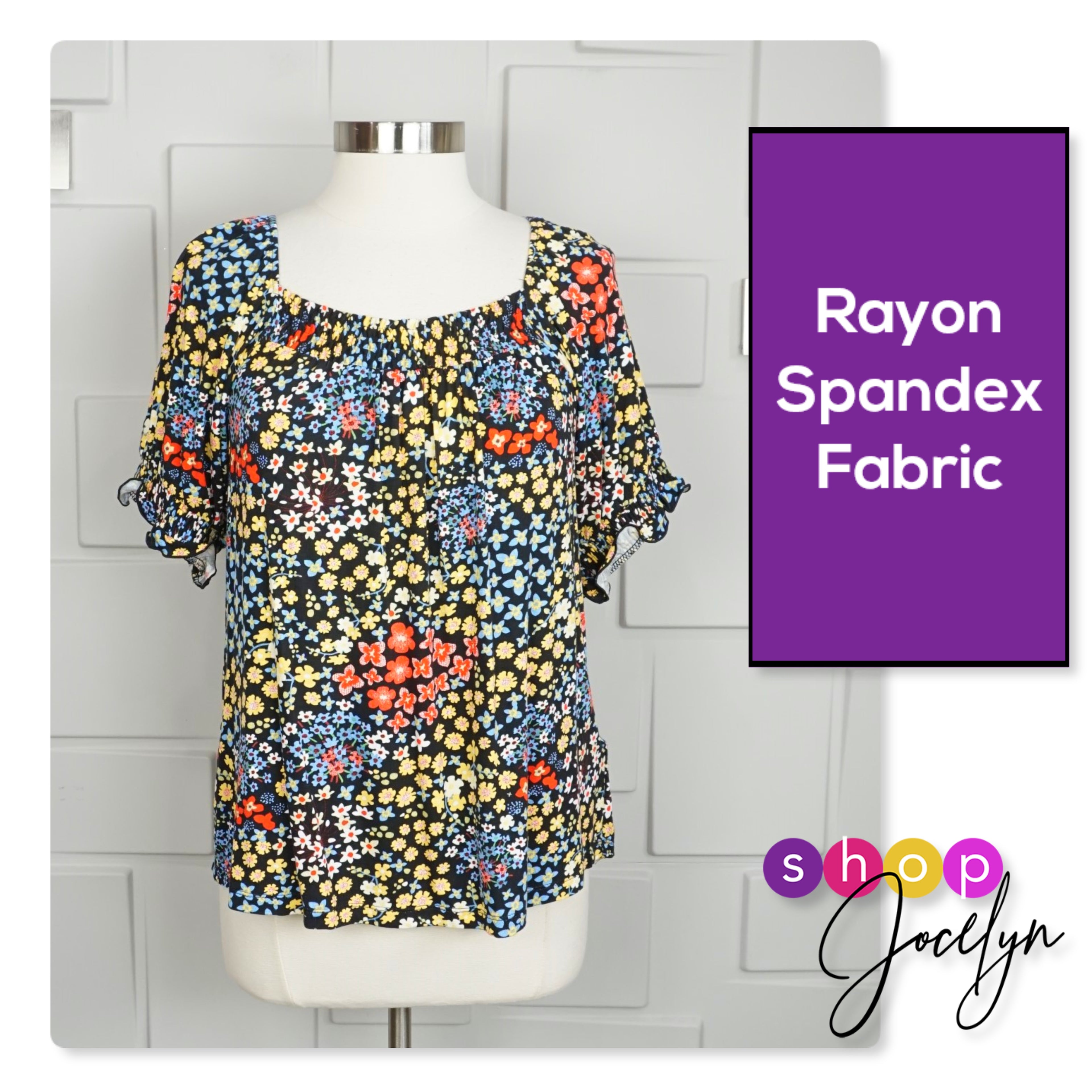 Lily Square Neck Peasant Top