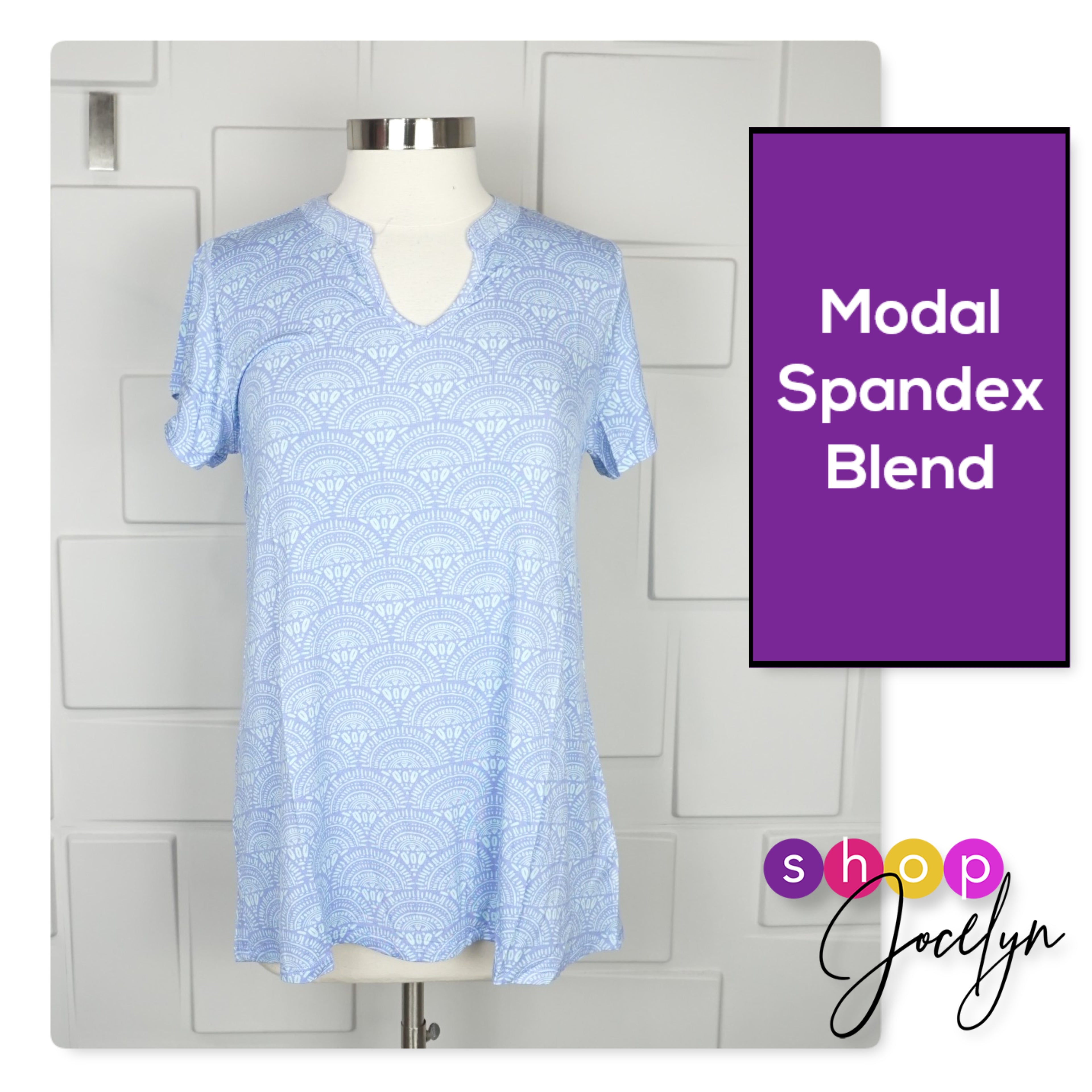 Layla Mandarin Split Collar Top