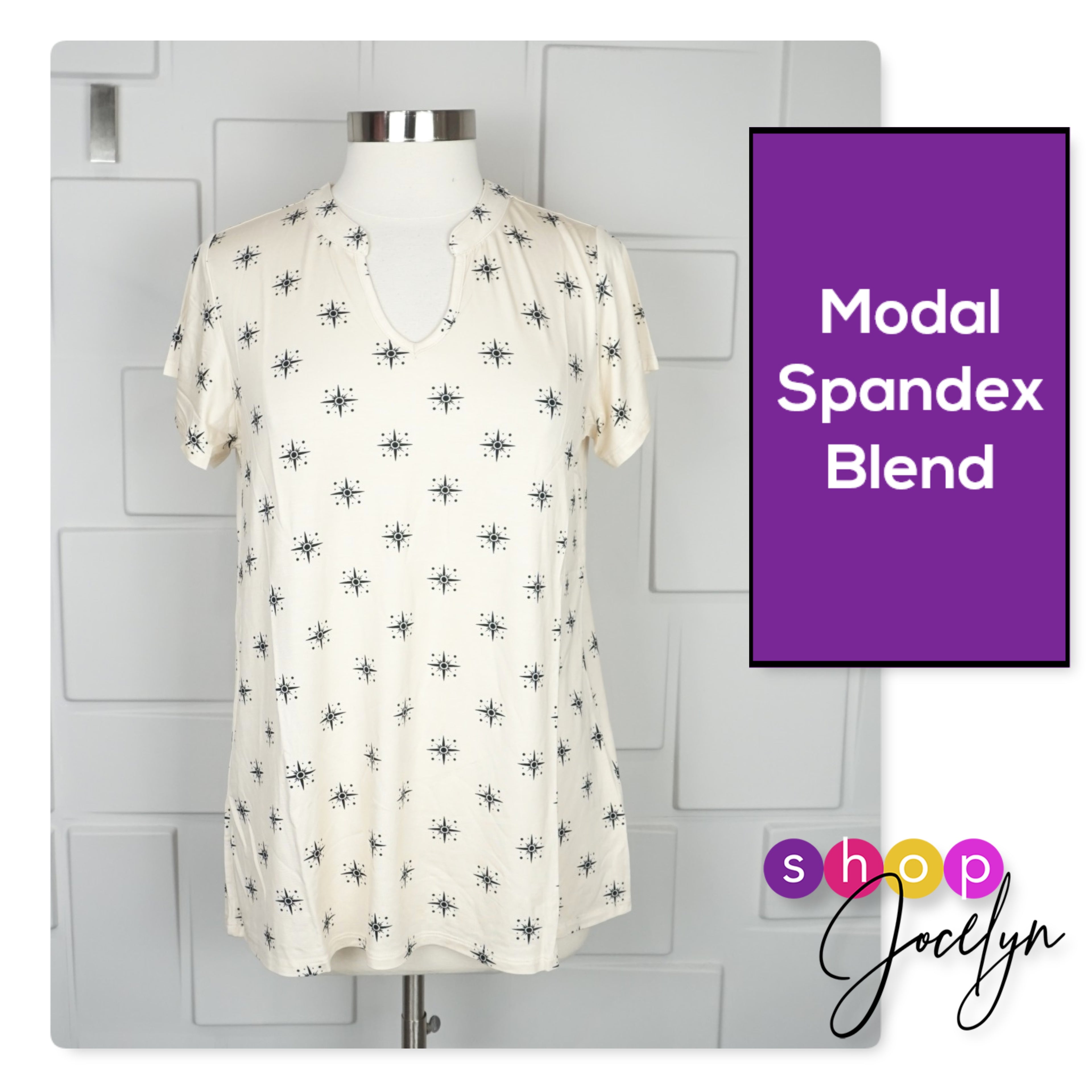 Layla Mandarin Split Collar Top