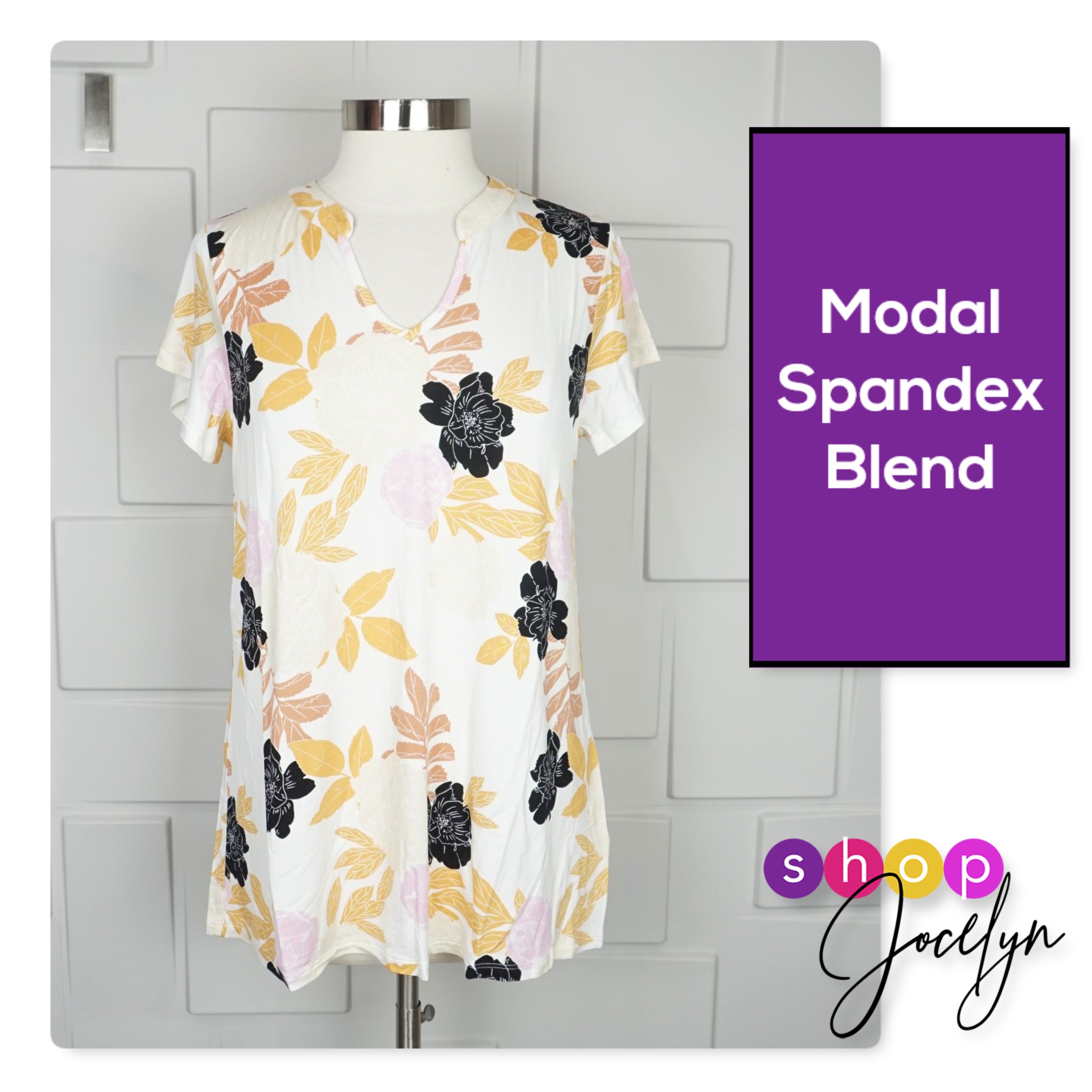 Layla Mandarin Split Collar Top