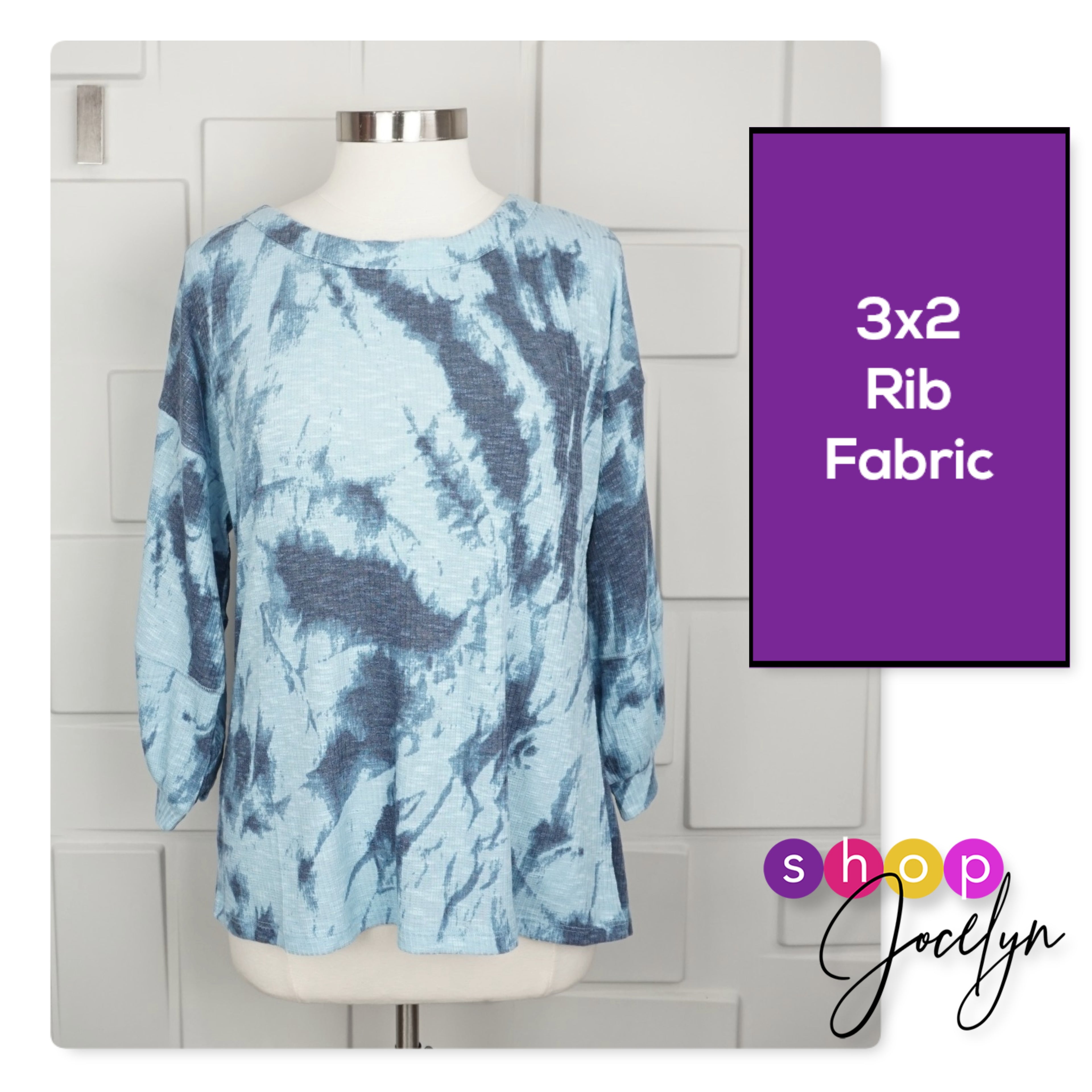 Carla 3/4 Seamed Top