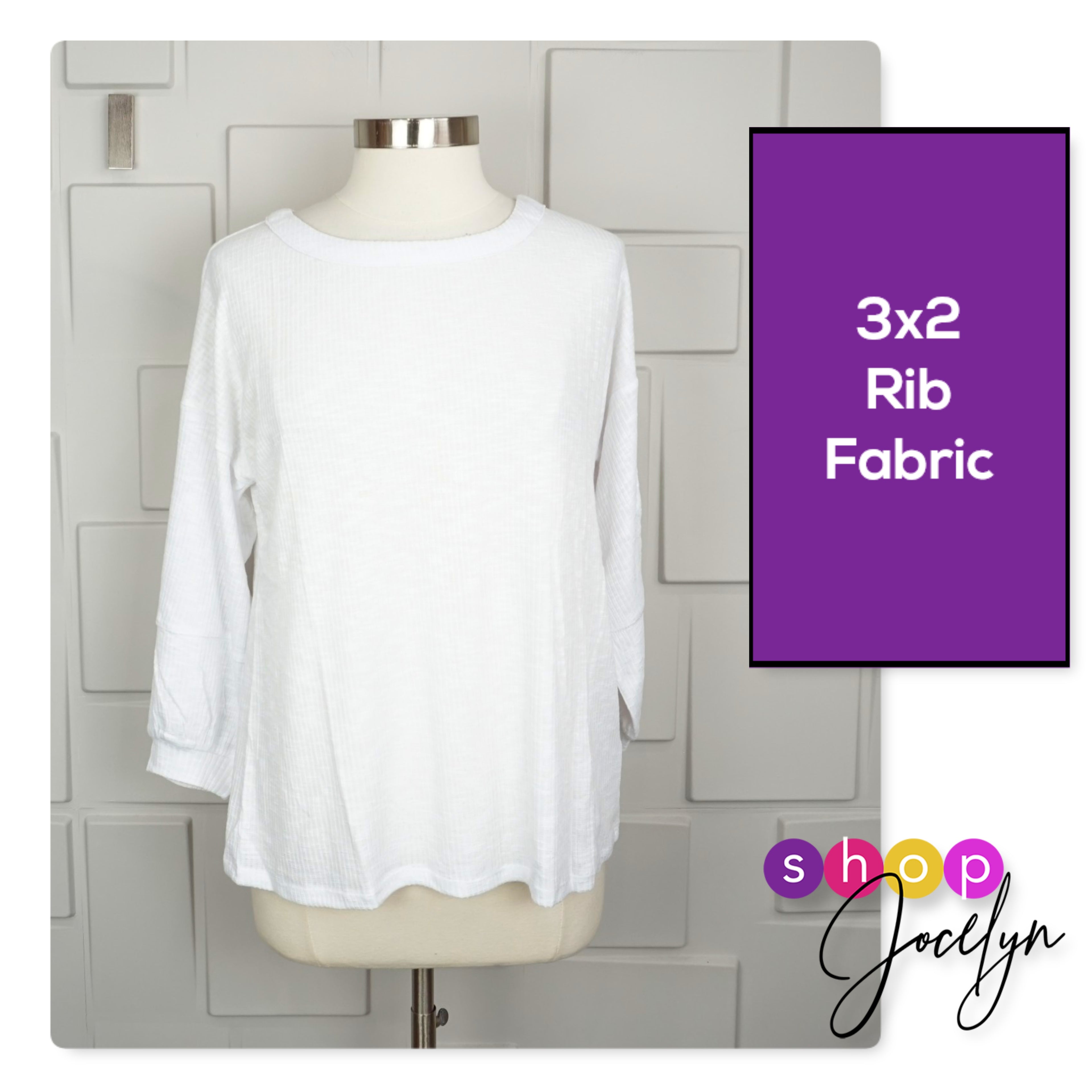 Carla 3/4 Seamed Top