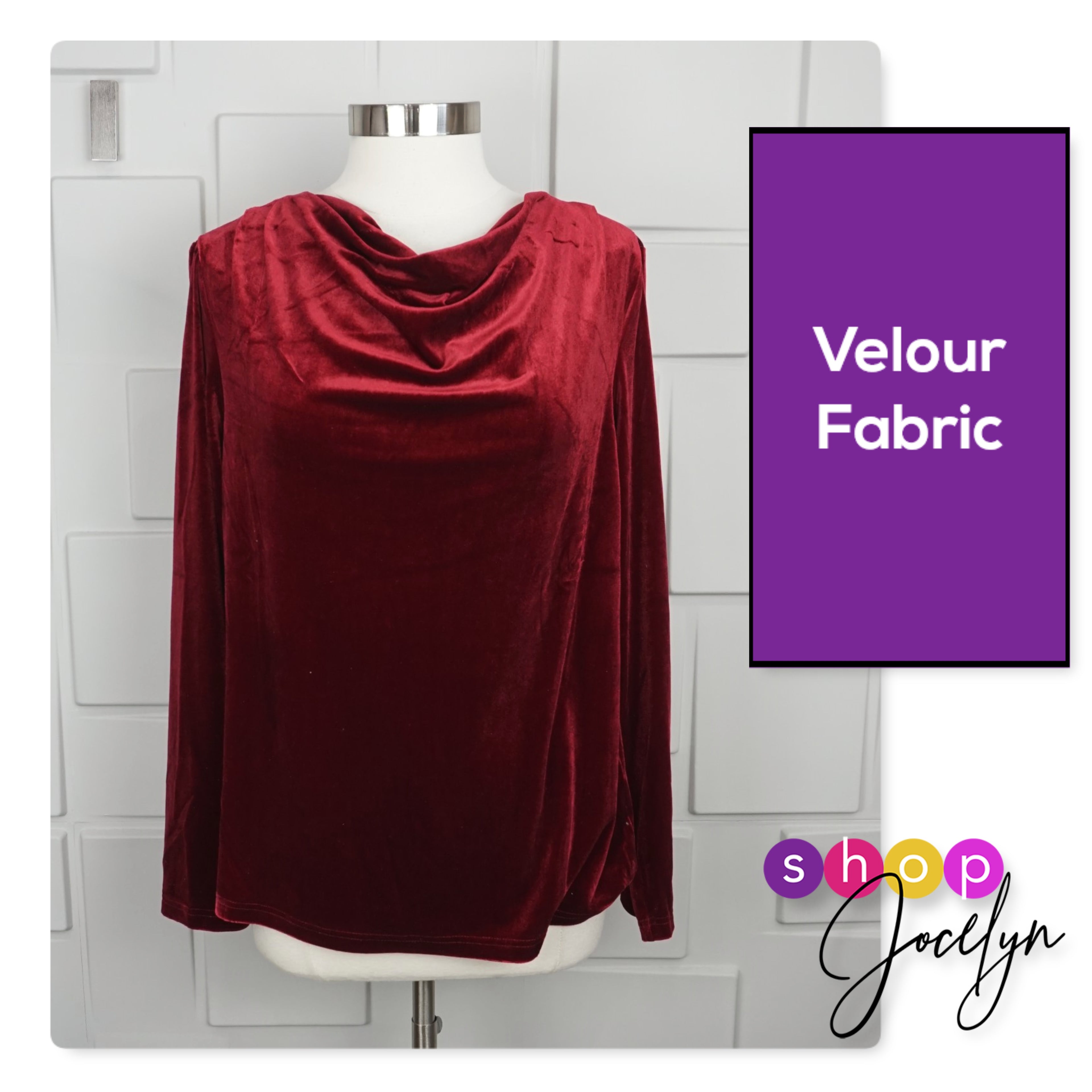 Catherine Long Sleeve Cowl Neck Top