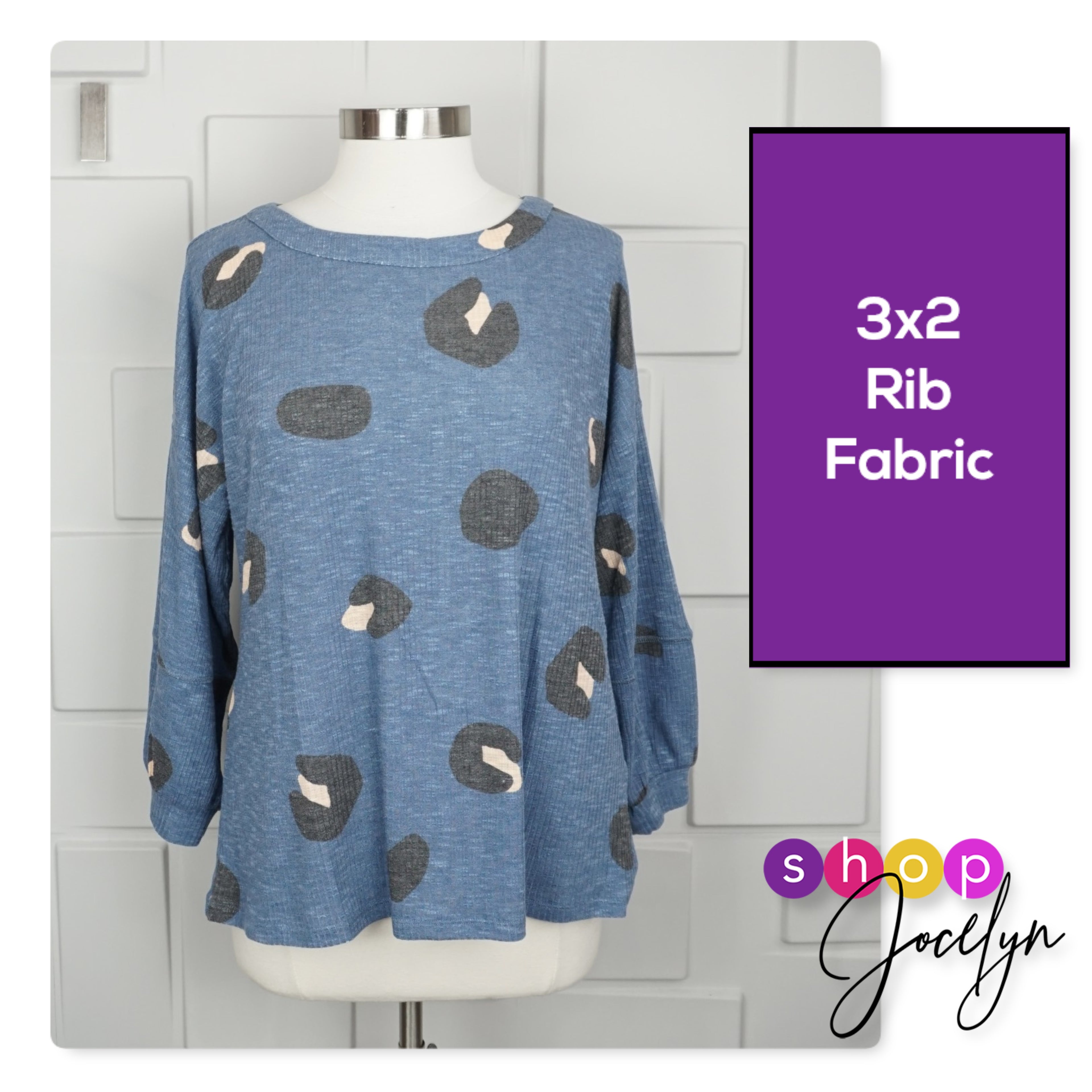 Carla 3/4 Seamed Top