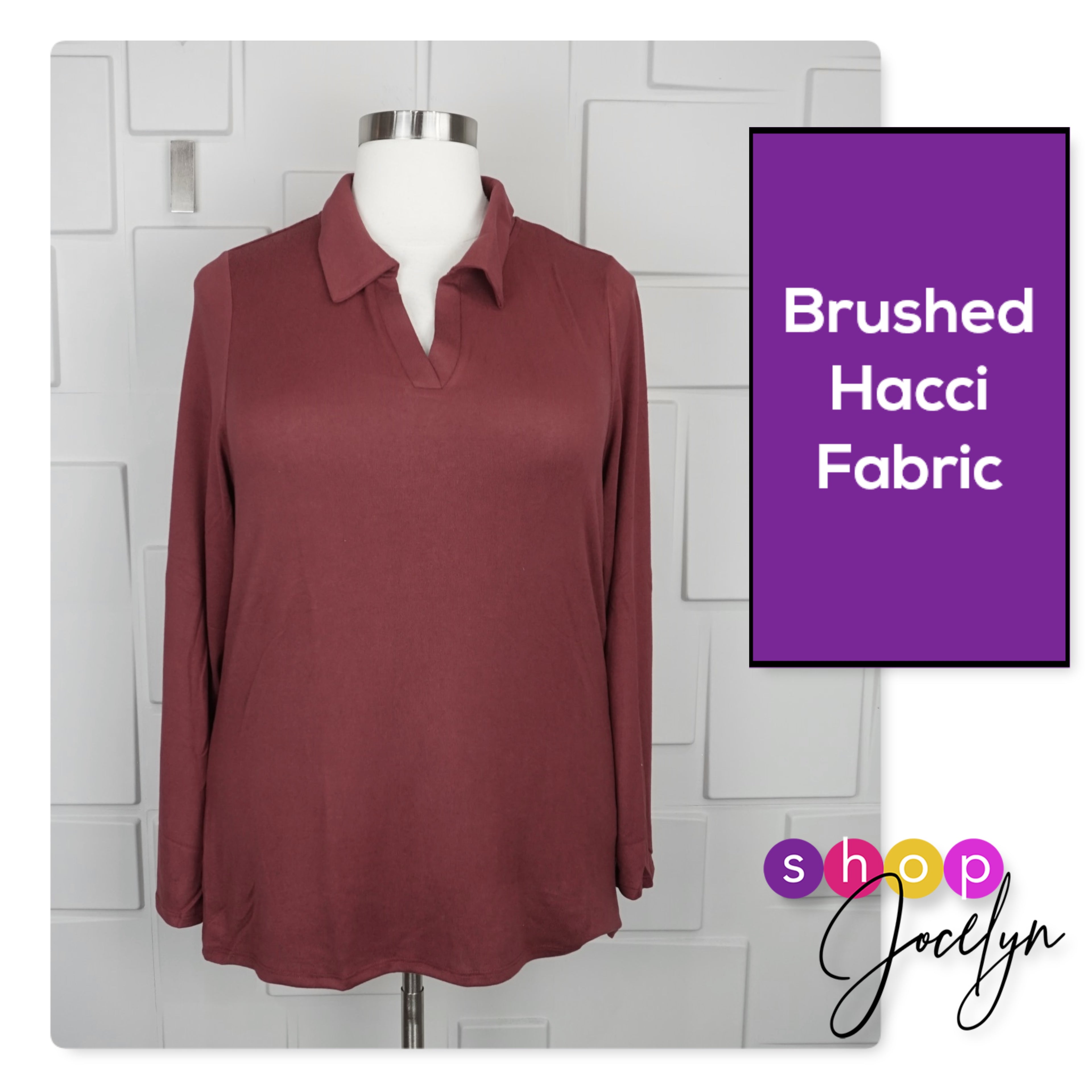 Courtney Long Sleeve Polo Top