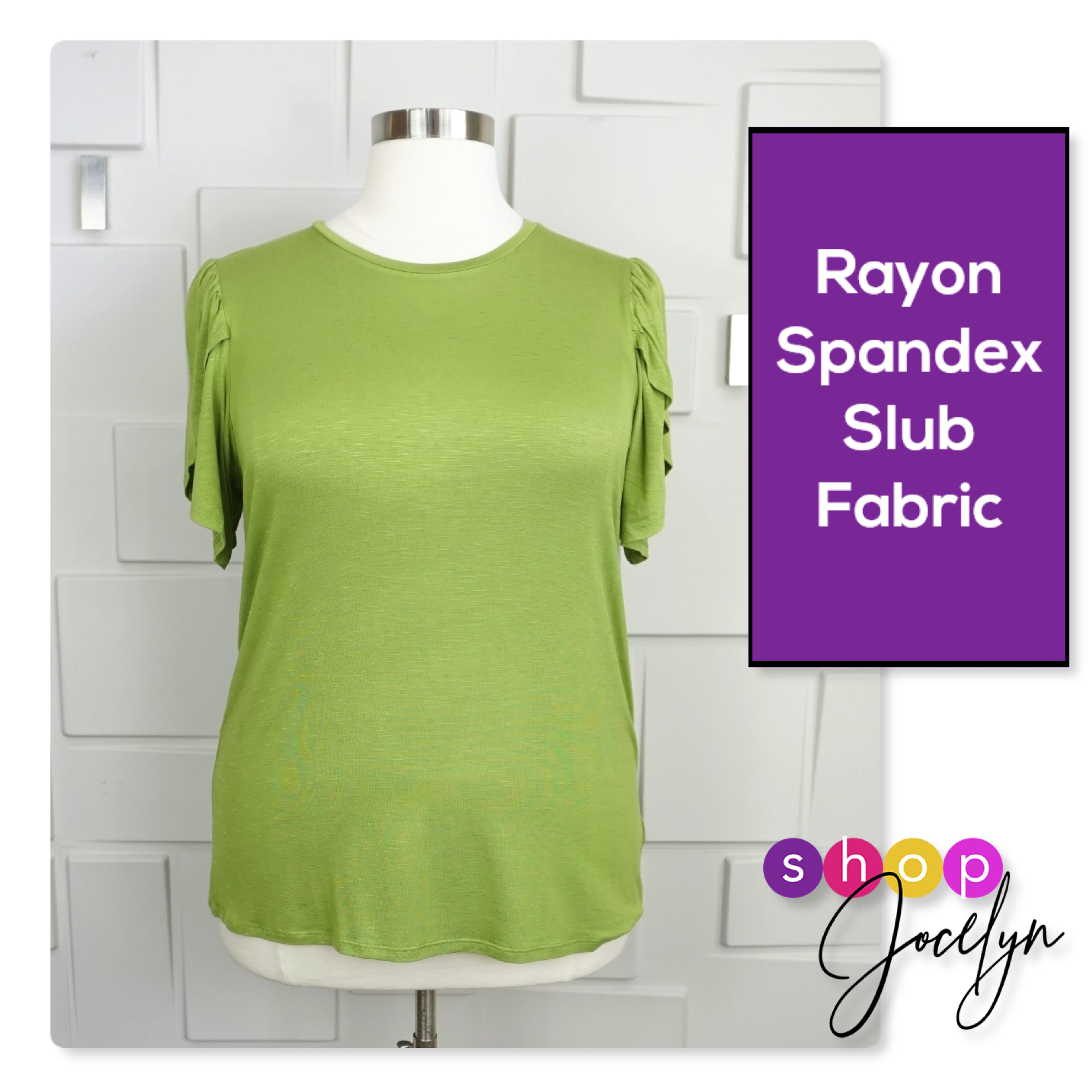 Olive Tulip Sleeve Top