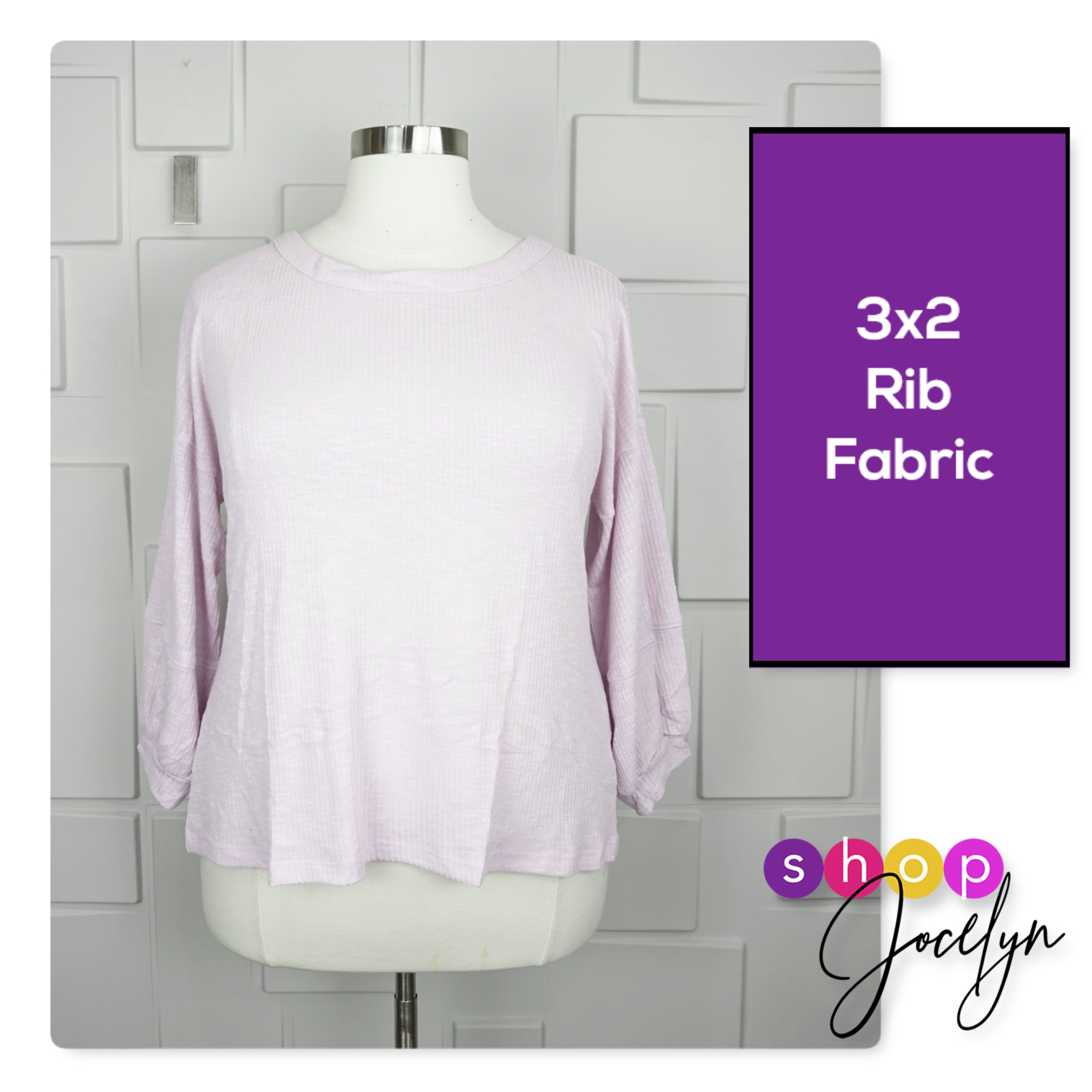 Carla 3/4 Seamed Top