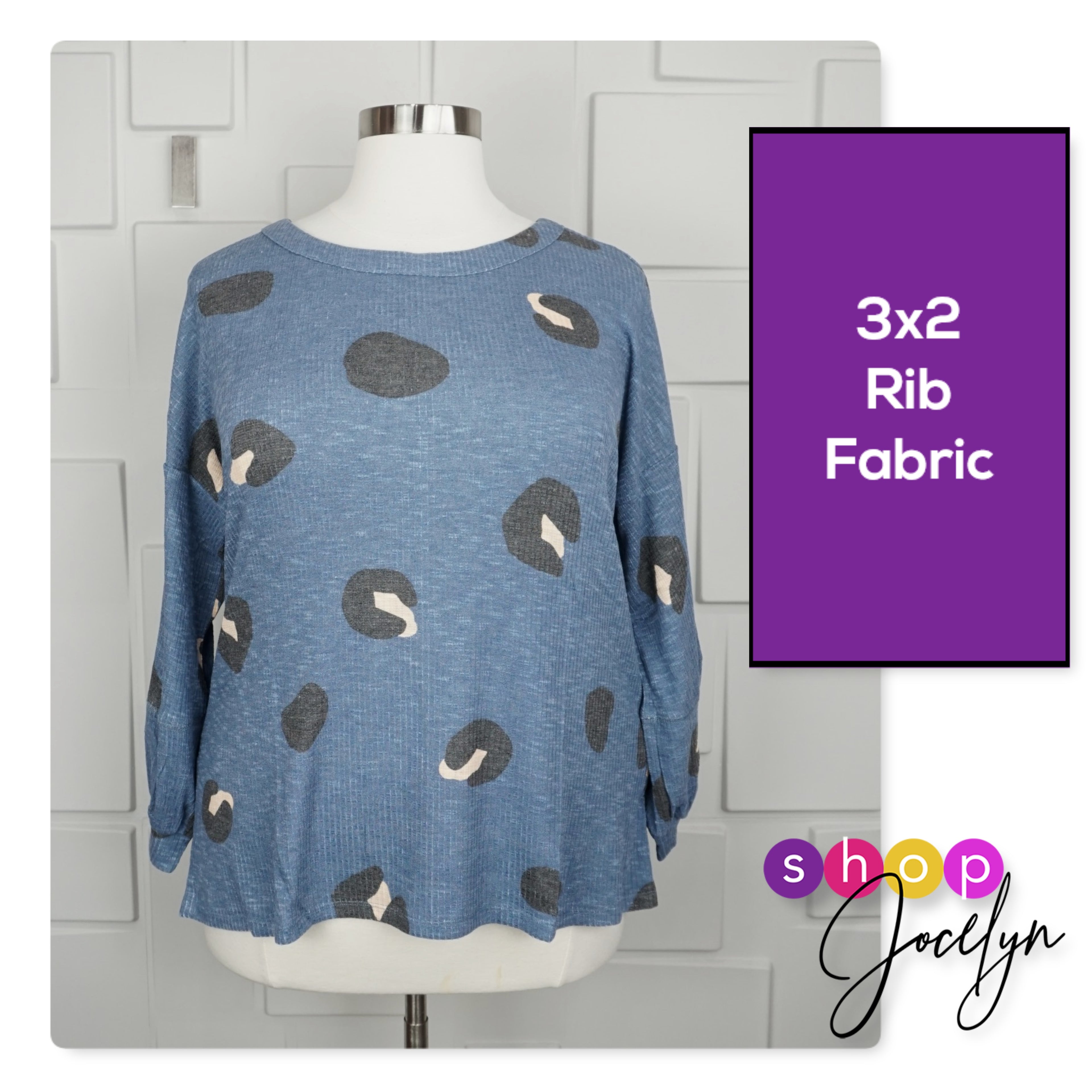 Carla 3/4 Seamed Top