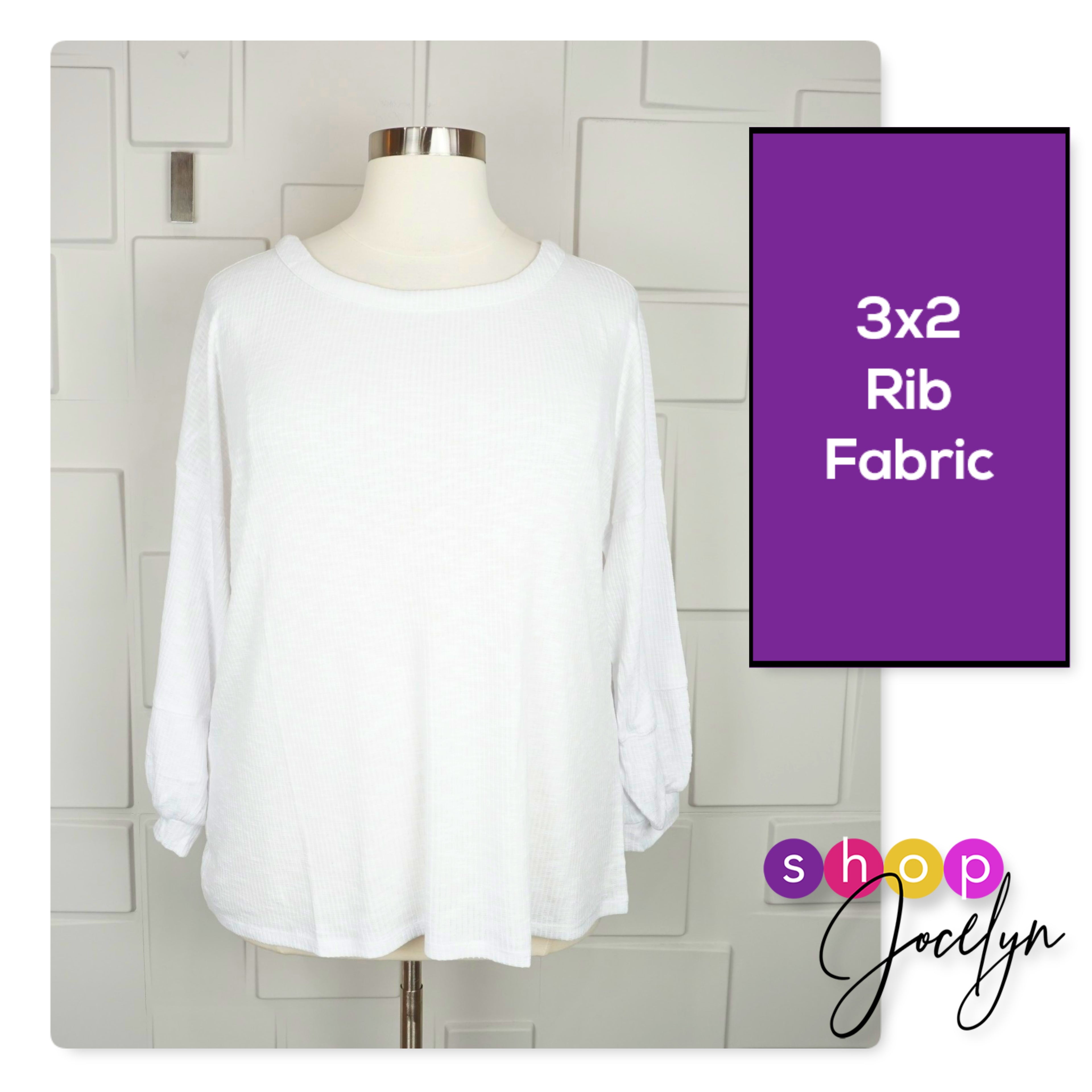Carla 3/4 Seamed Top