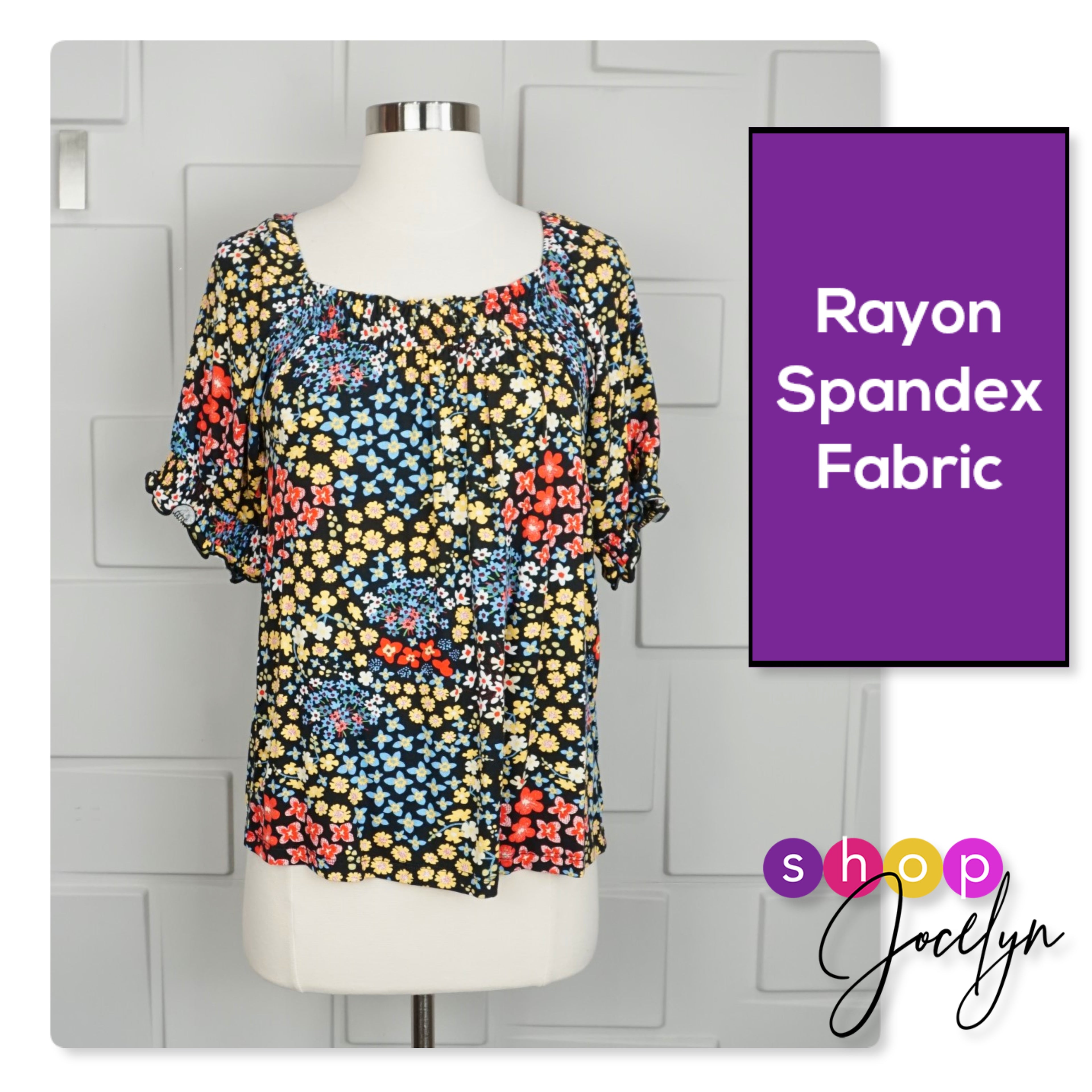 Lily Square Neck Peasant Top