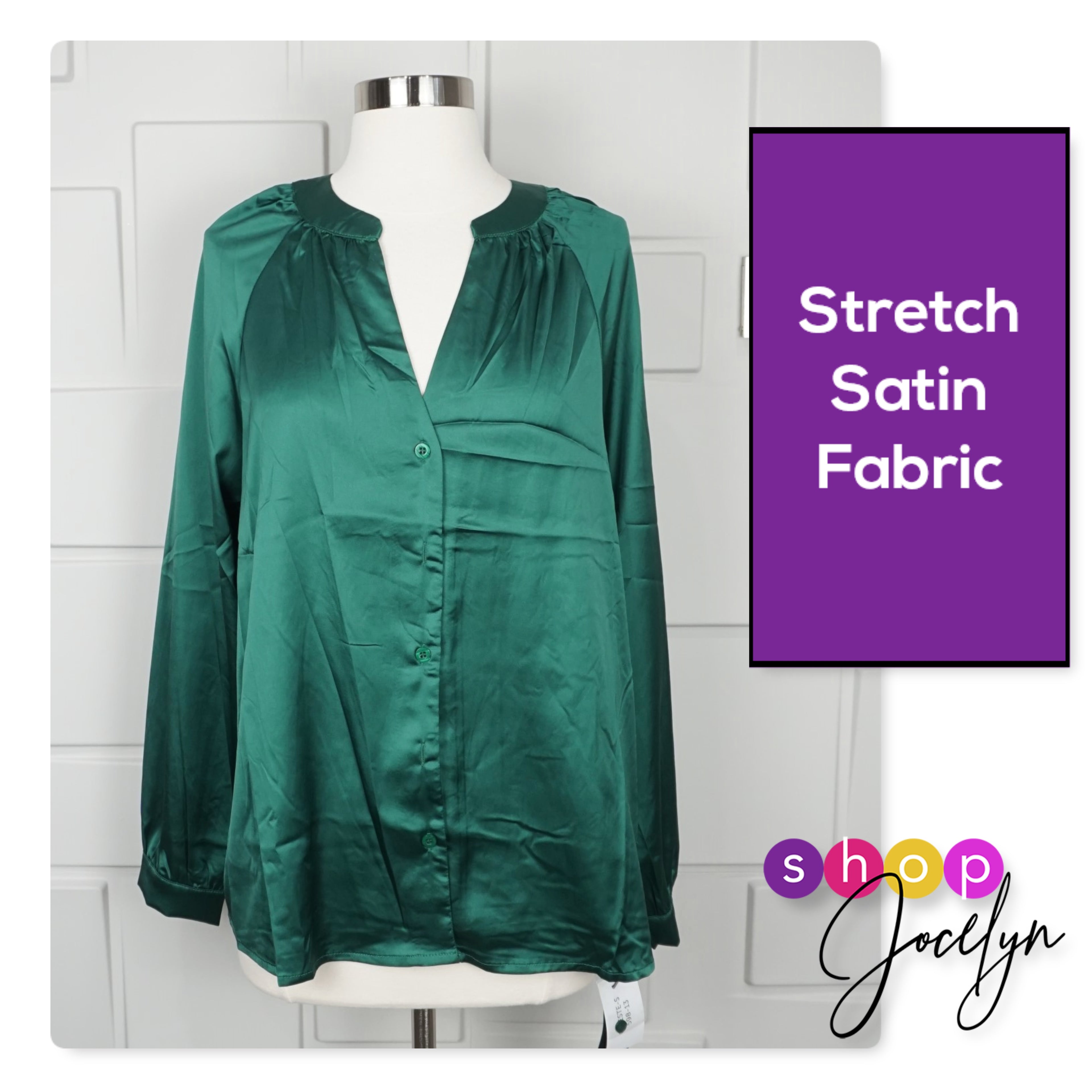 LUXE Celeste Satin Blouse