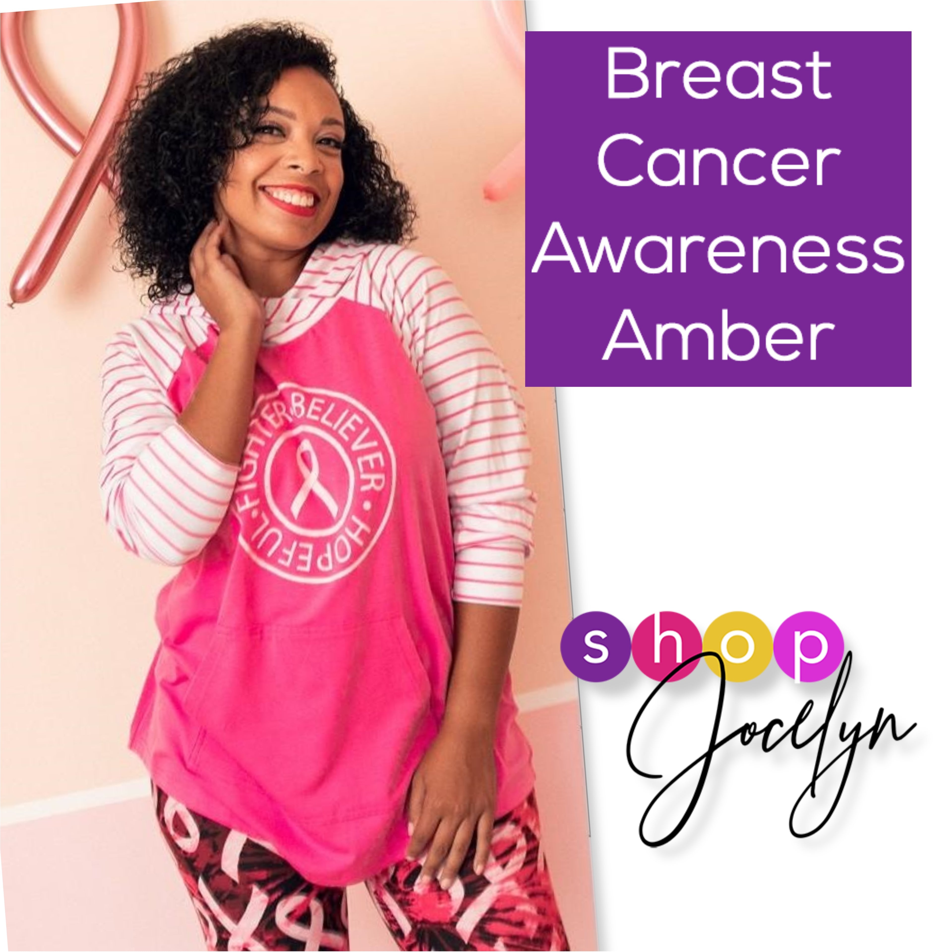 Amber Hoodie - Breast Cancer Awareness