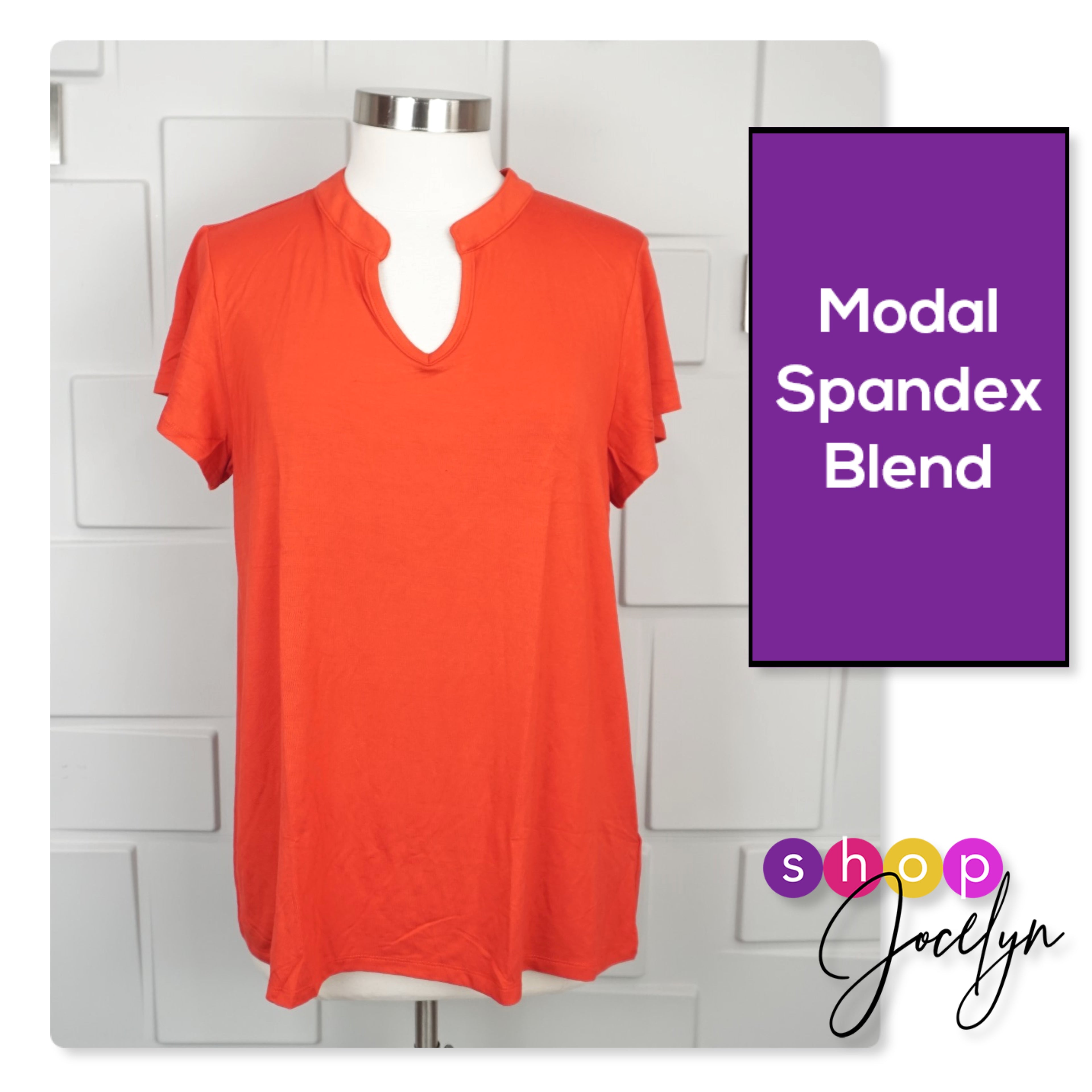 Layla Mandarin Split Collar Top