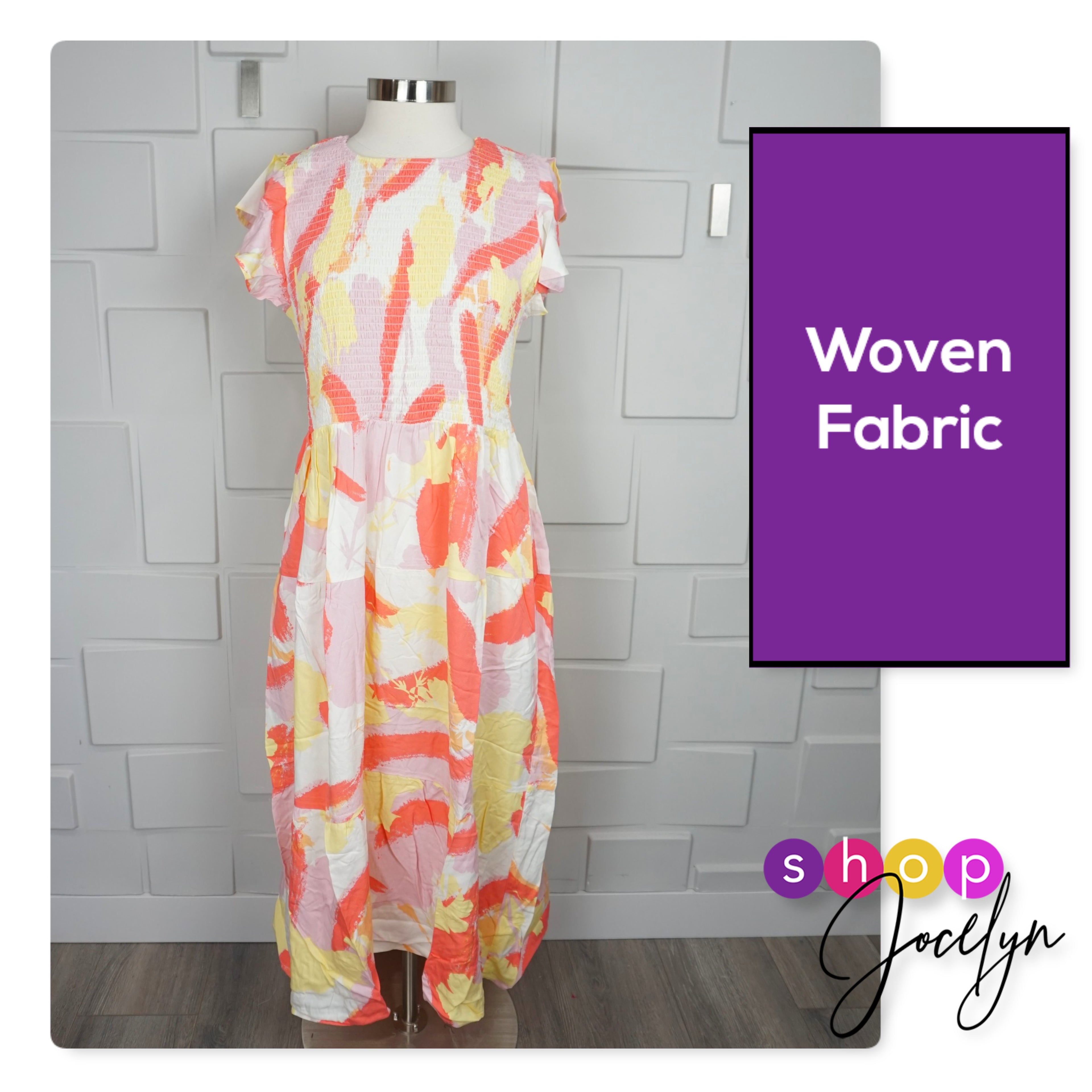 Grace Ruffle Sleeve Smocked Maxi Dress