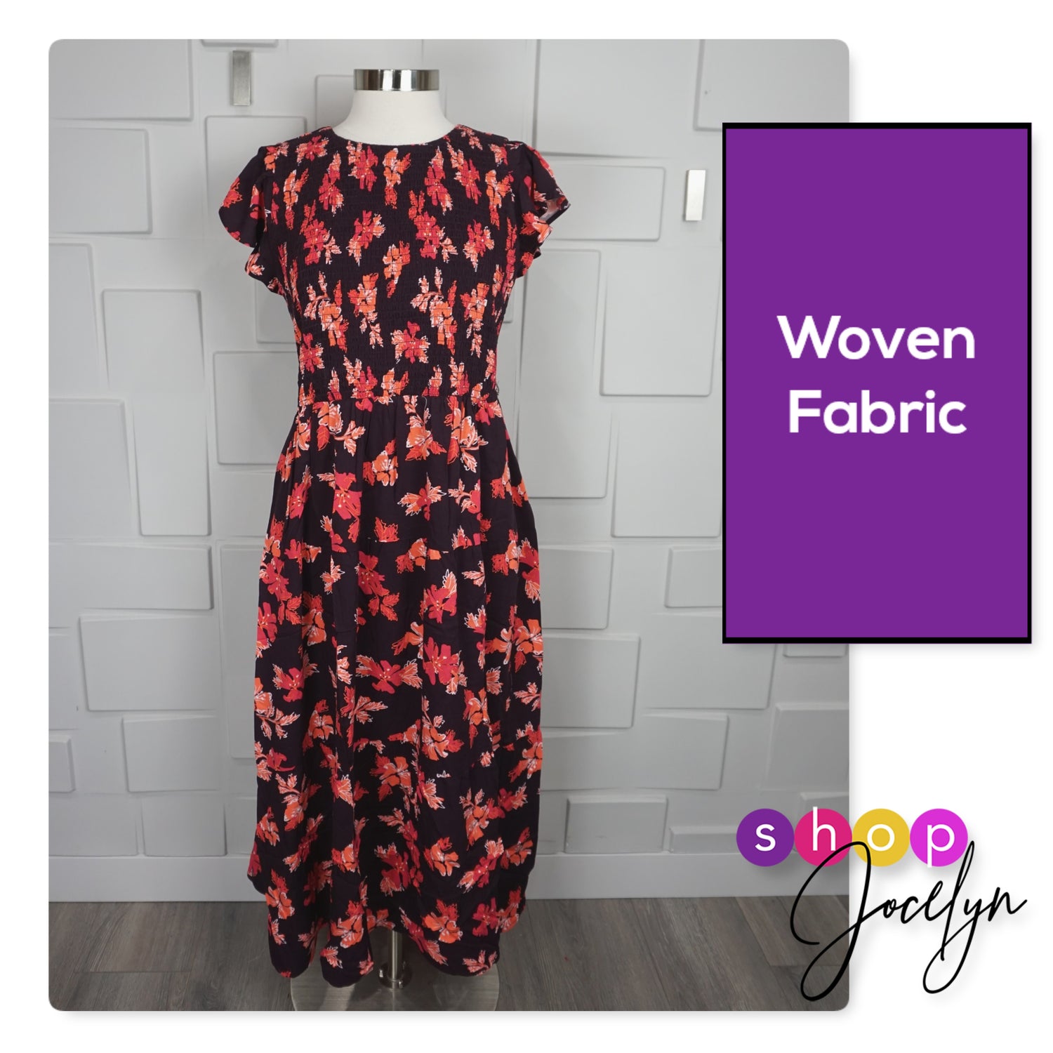 Grace Ruffle Sleeve Smocked Maxi Dress