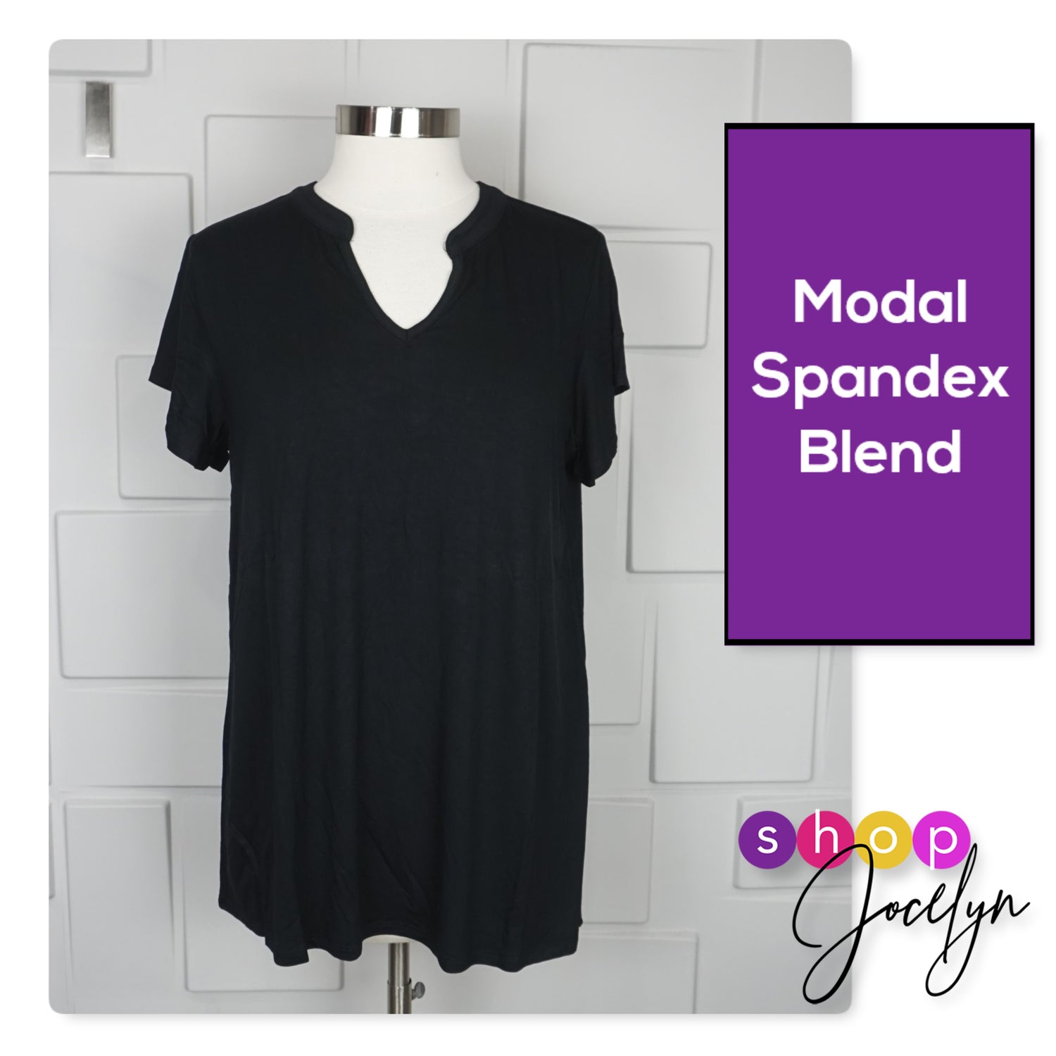 Layla Mandarin Split Collar Top