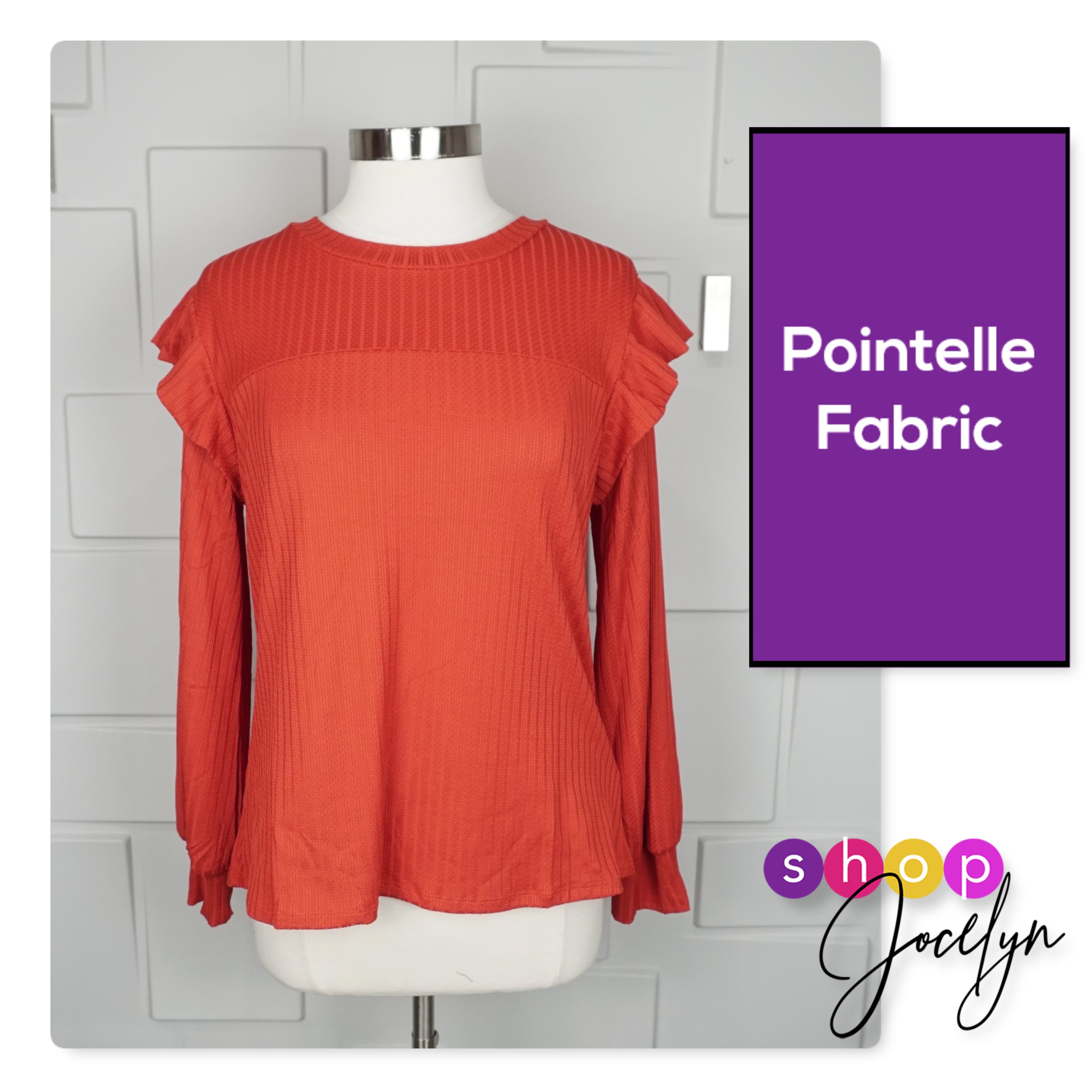 Brielle Ruffle Shoulder Long Sleeve Top