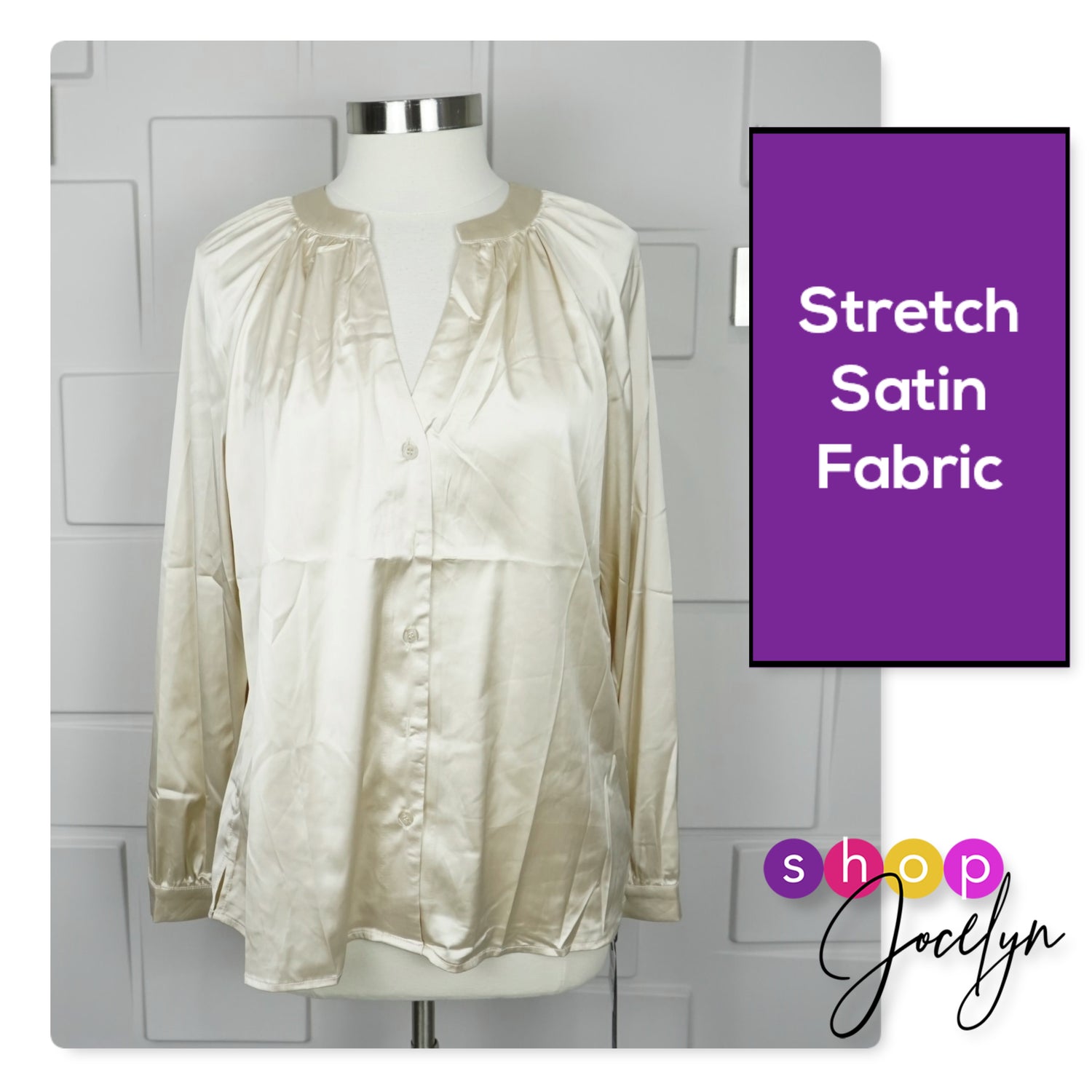 LUXE Celeste Satin Blouse