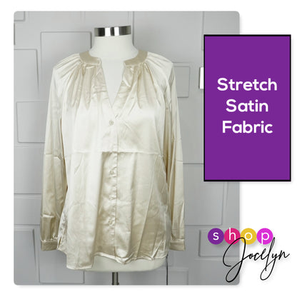 LUXE Celeste Satin Blouse