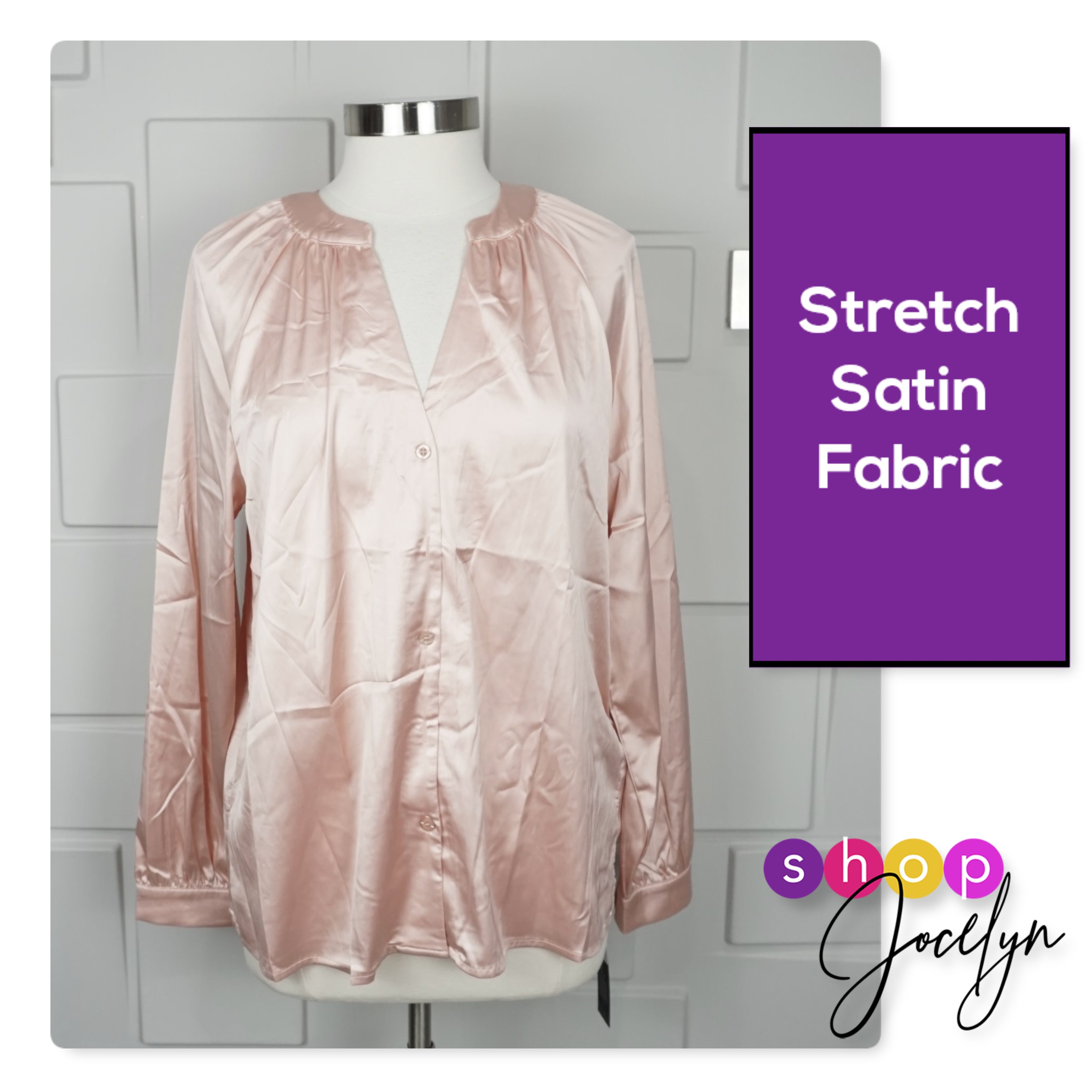 LUXE Celeste Satin Blouse