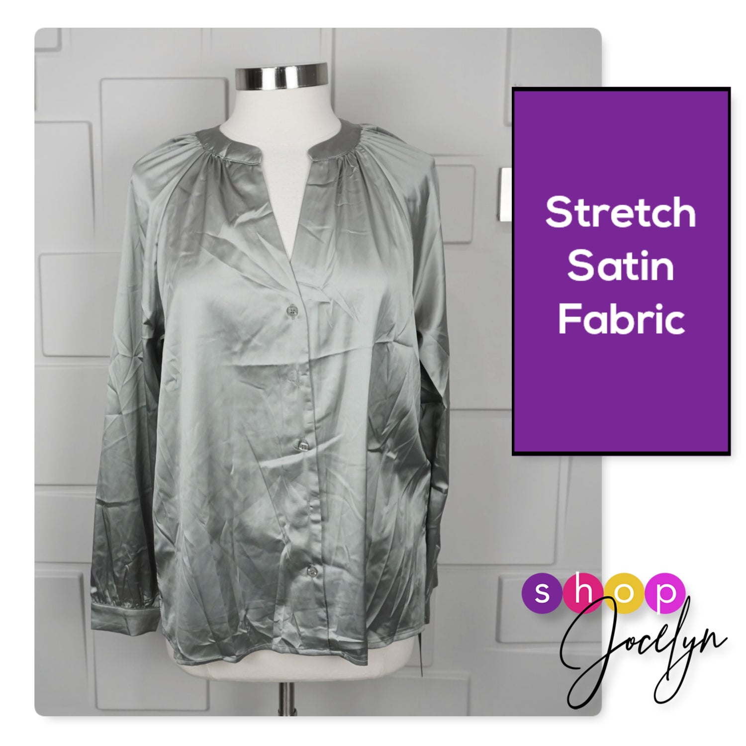 LUXE Celeste Satin Blouse