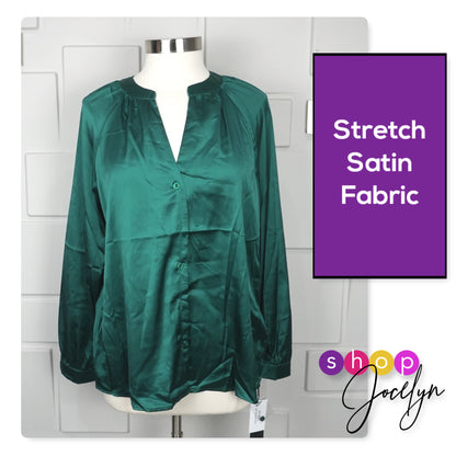 LUXE Celeste Satin Blouse