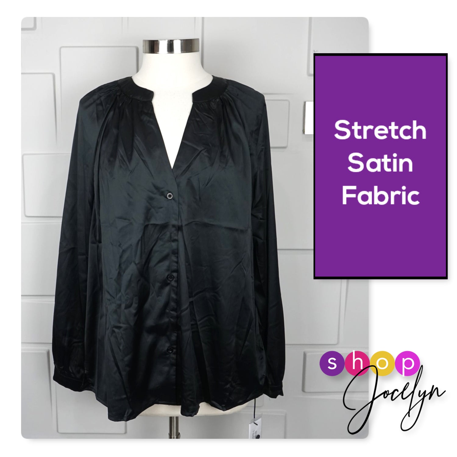 LUXE Celeste Satin Blouse