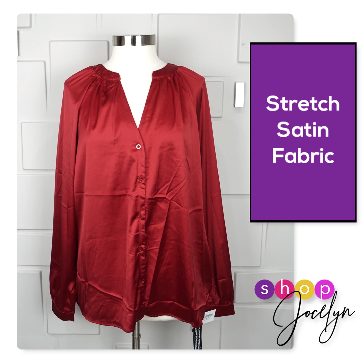 LUXE Celeste Satin Blouse