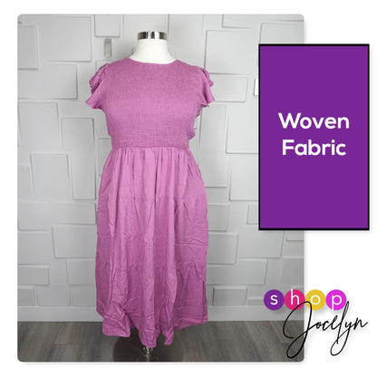 Grace Ruffle Sleeve Smocked Maxi Dress
