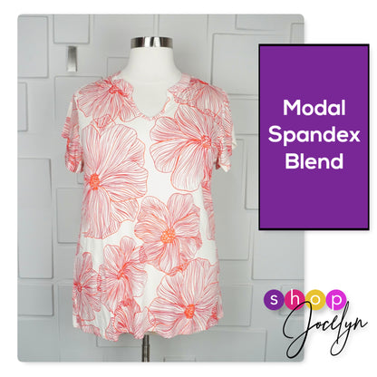 Layla Mandarin Split Collar Top