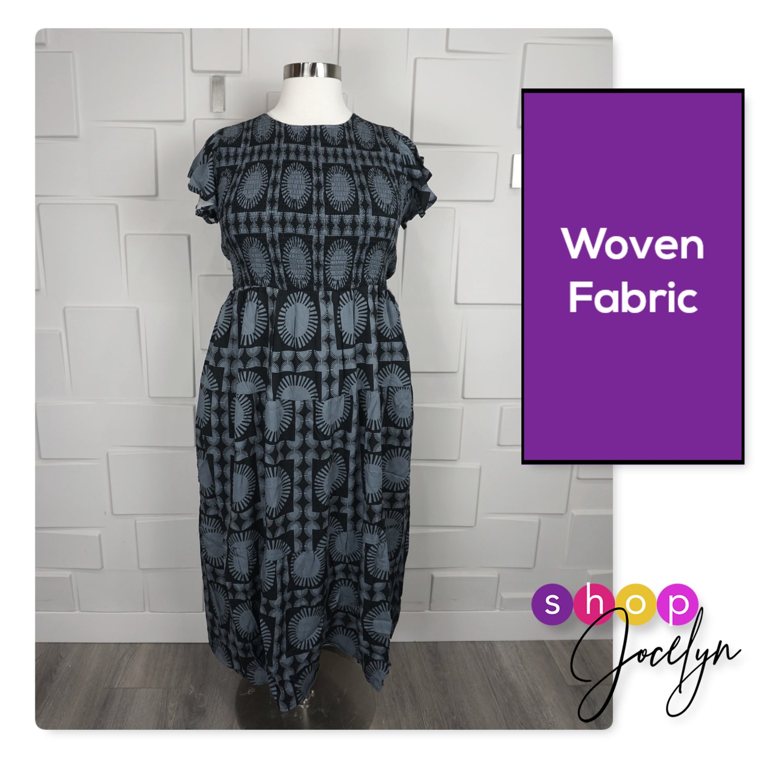 Grace Ruffle Sleeve Smocked Maxi Dress