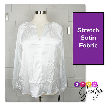 LUXE Celeste Satin Blouse