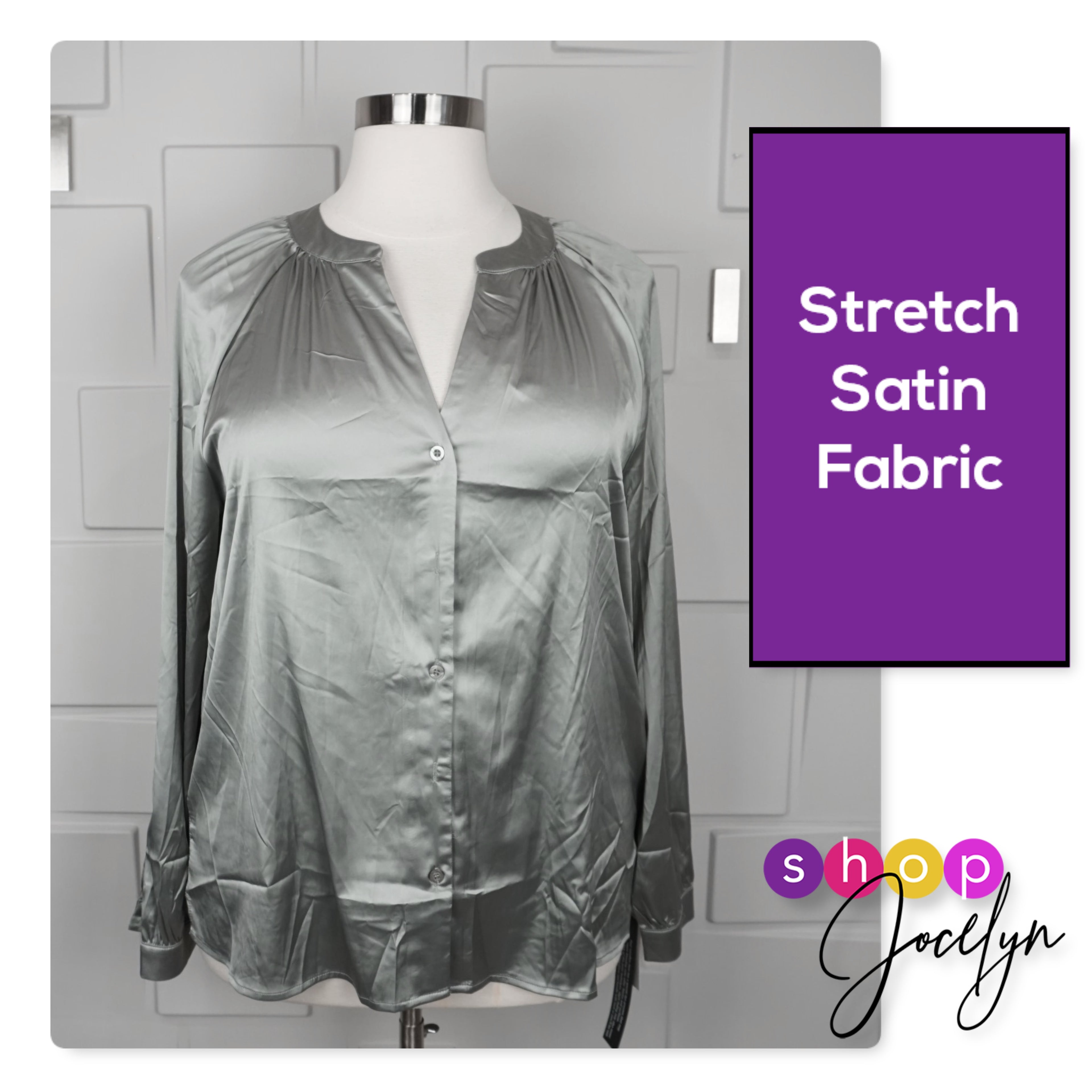 LUXE Celeste Satin Blouse