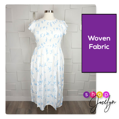 Grace Ruffle Sleeve Smocked Maxi Dress