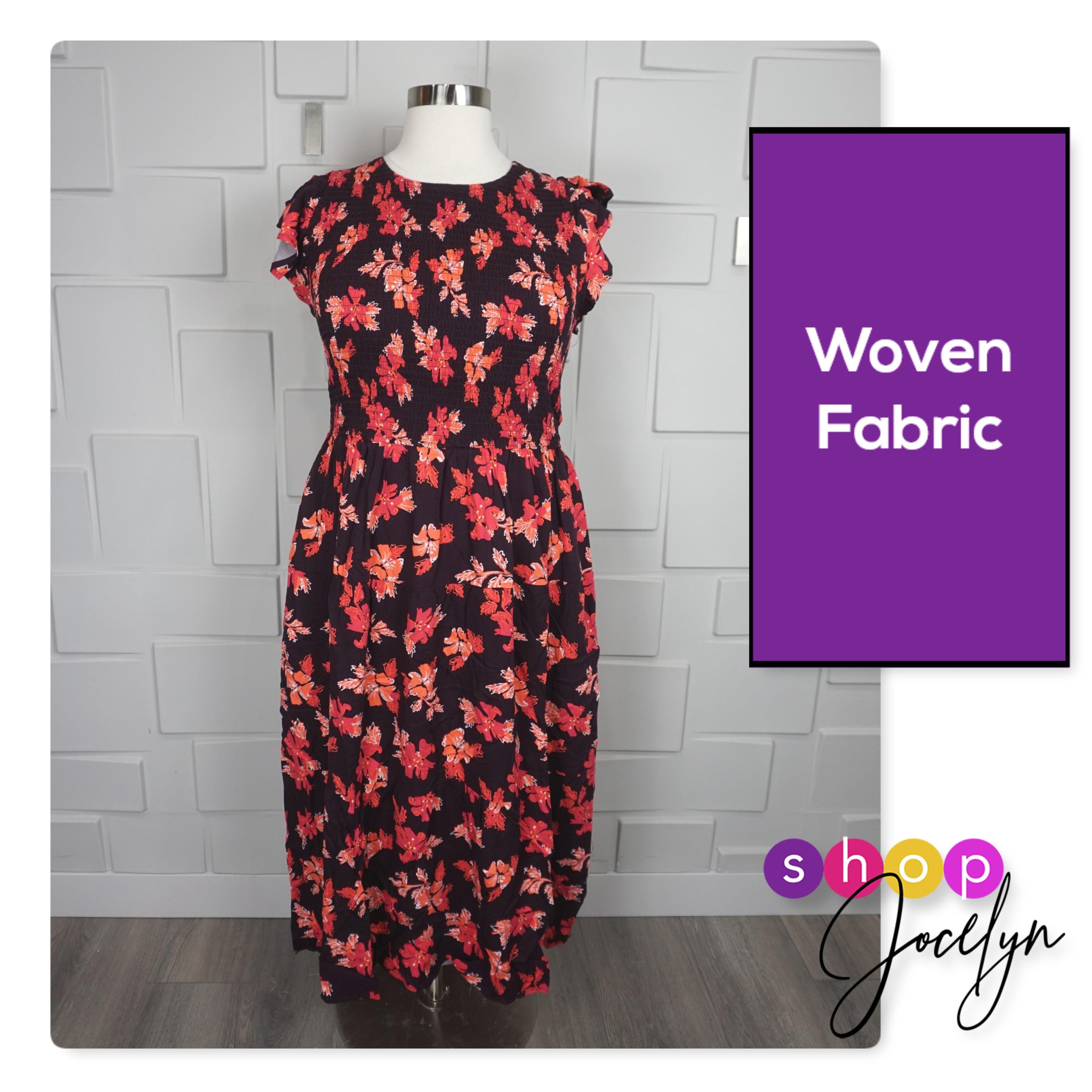 Grace Ruffle Sleeve Smocked Maxi Dress