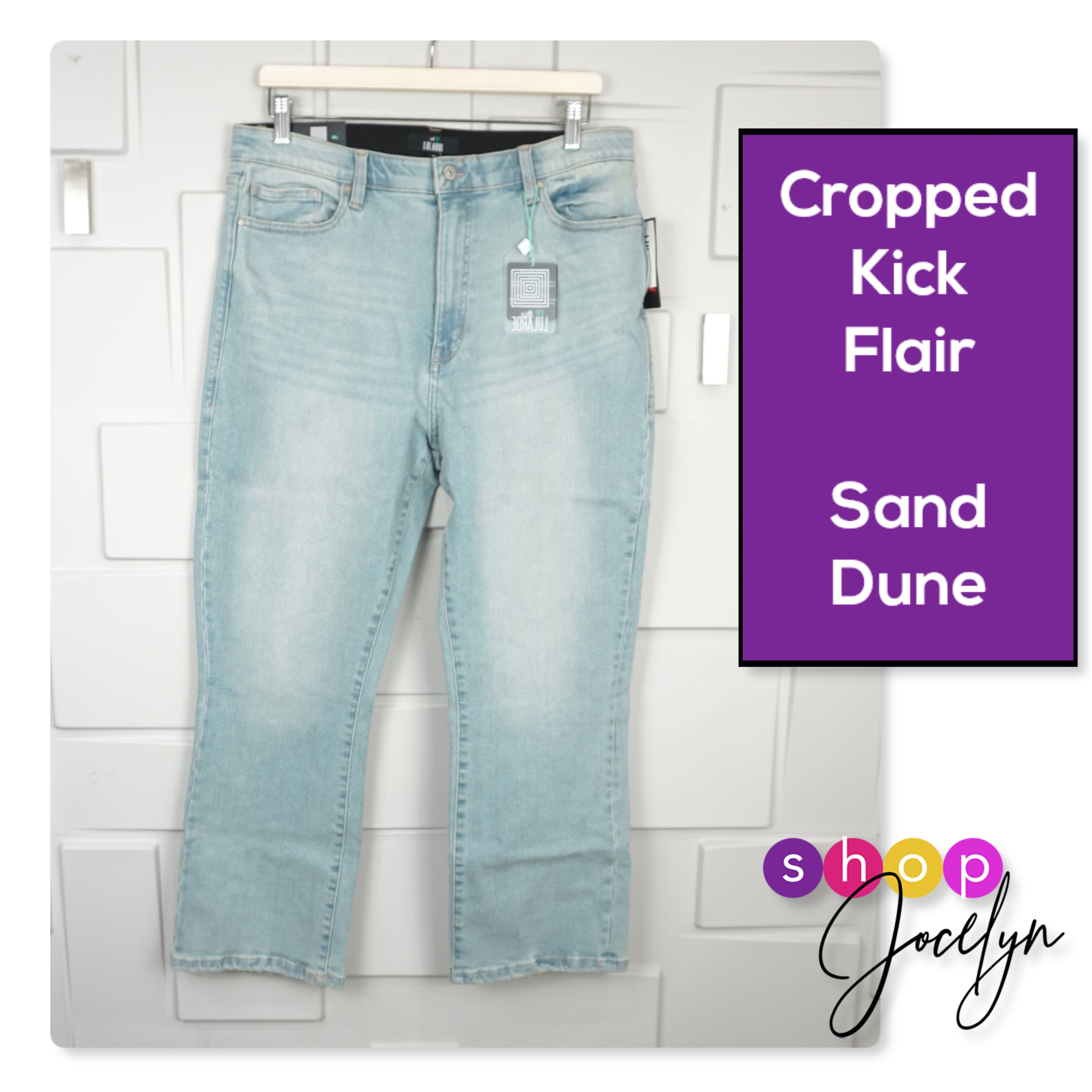 LLR Denim - Cropped Kick Flare