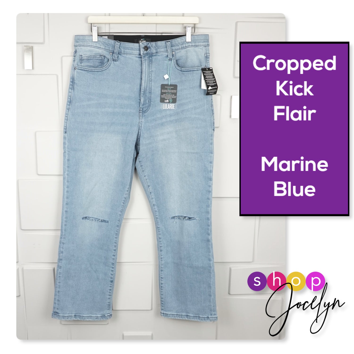 Cropped Kick Flare Jean