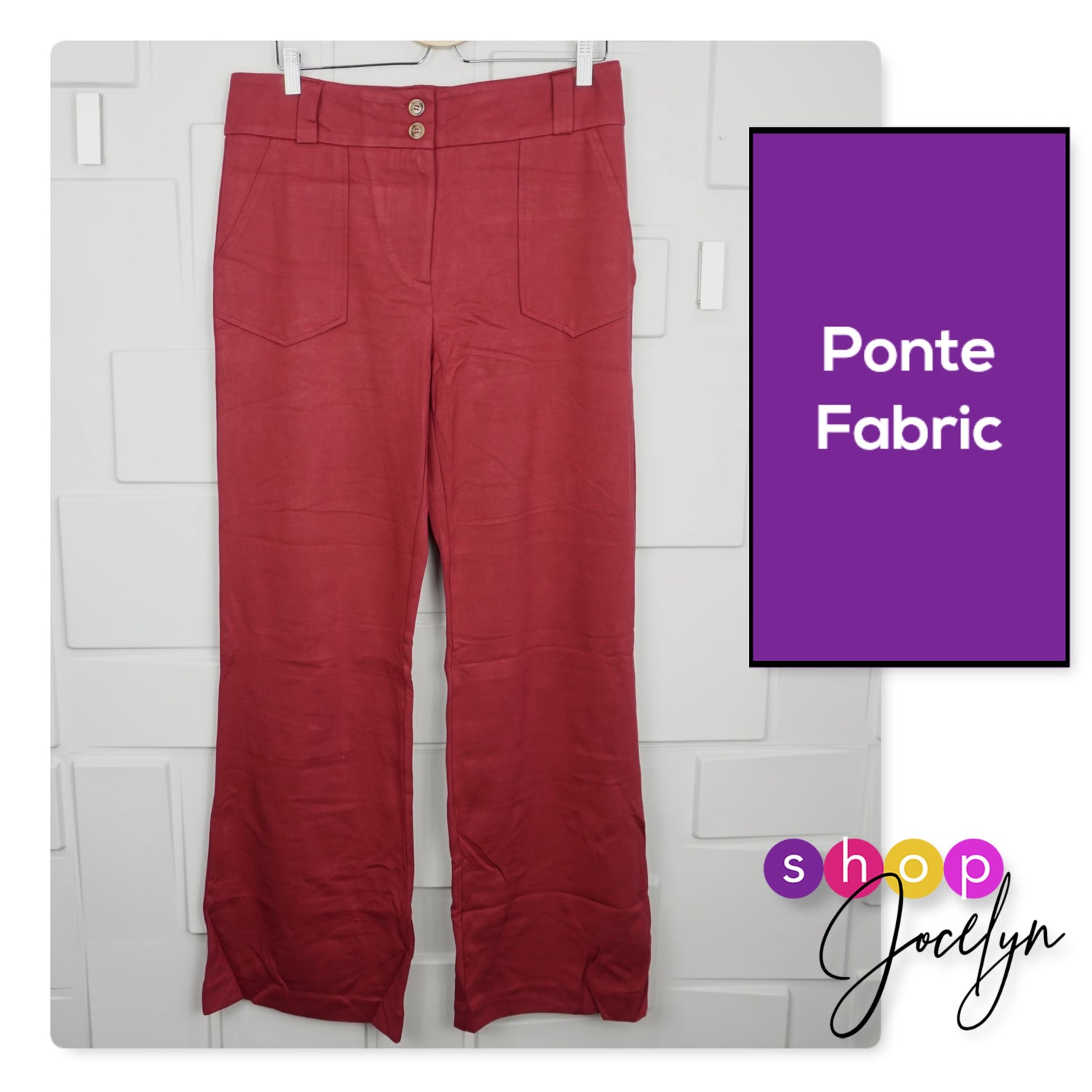 Shop Ponte knit straight leg pants