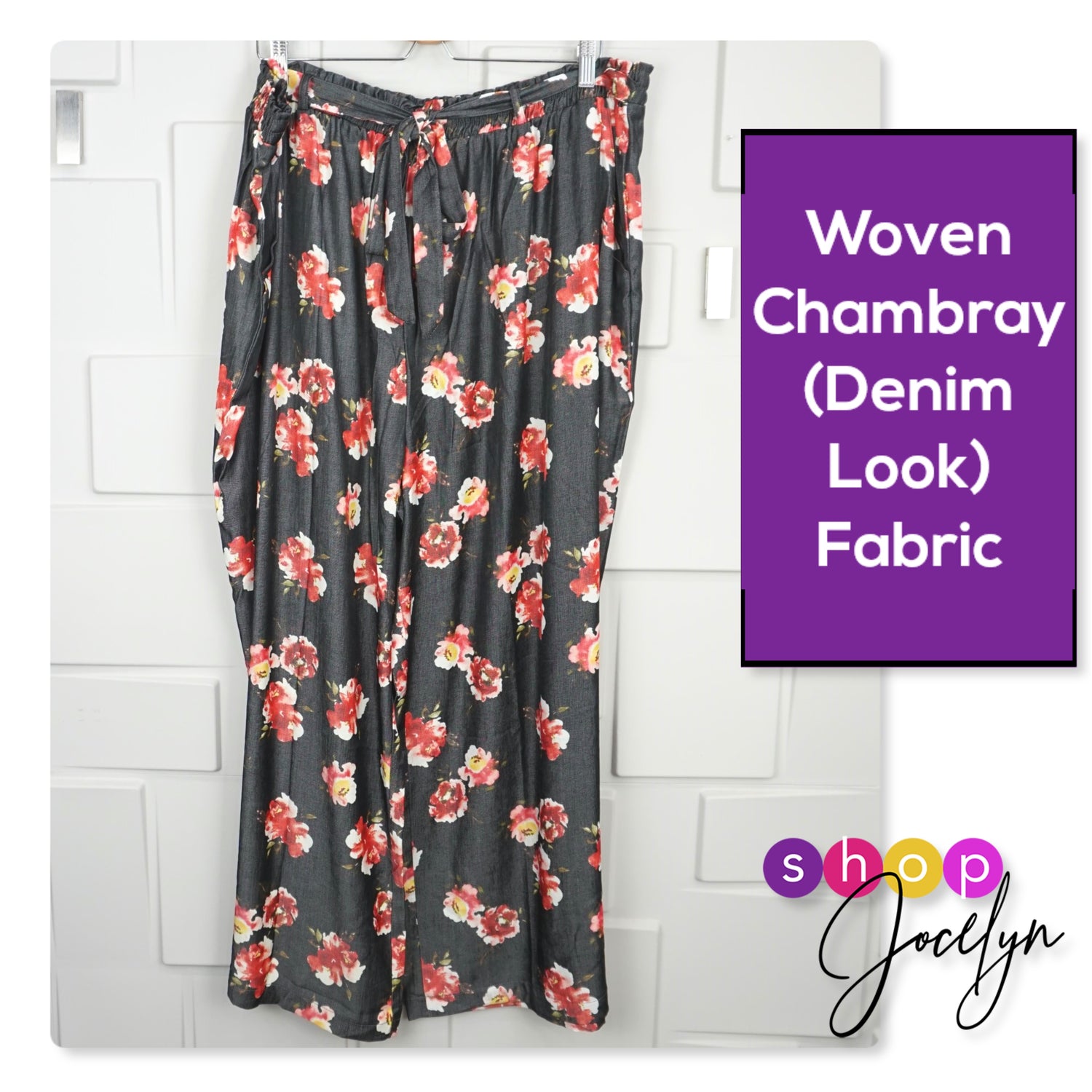 Dianne Paper Bag Wide Leg Pant