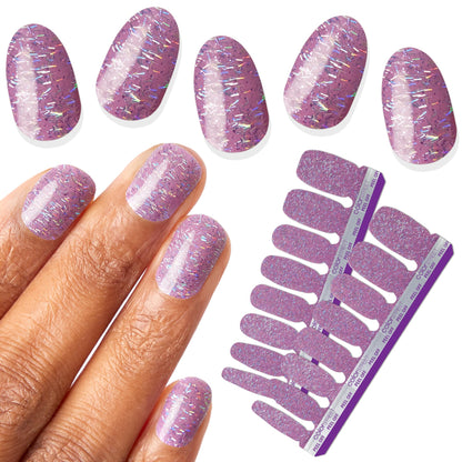 Nail Strips - Solid Sparkle Finish