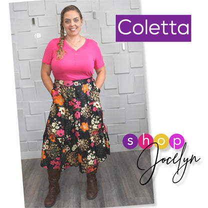 Coletta Tiered Midi Skirt