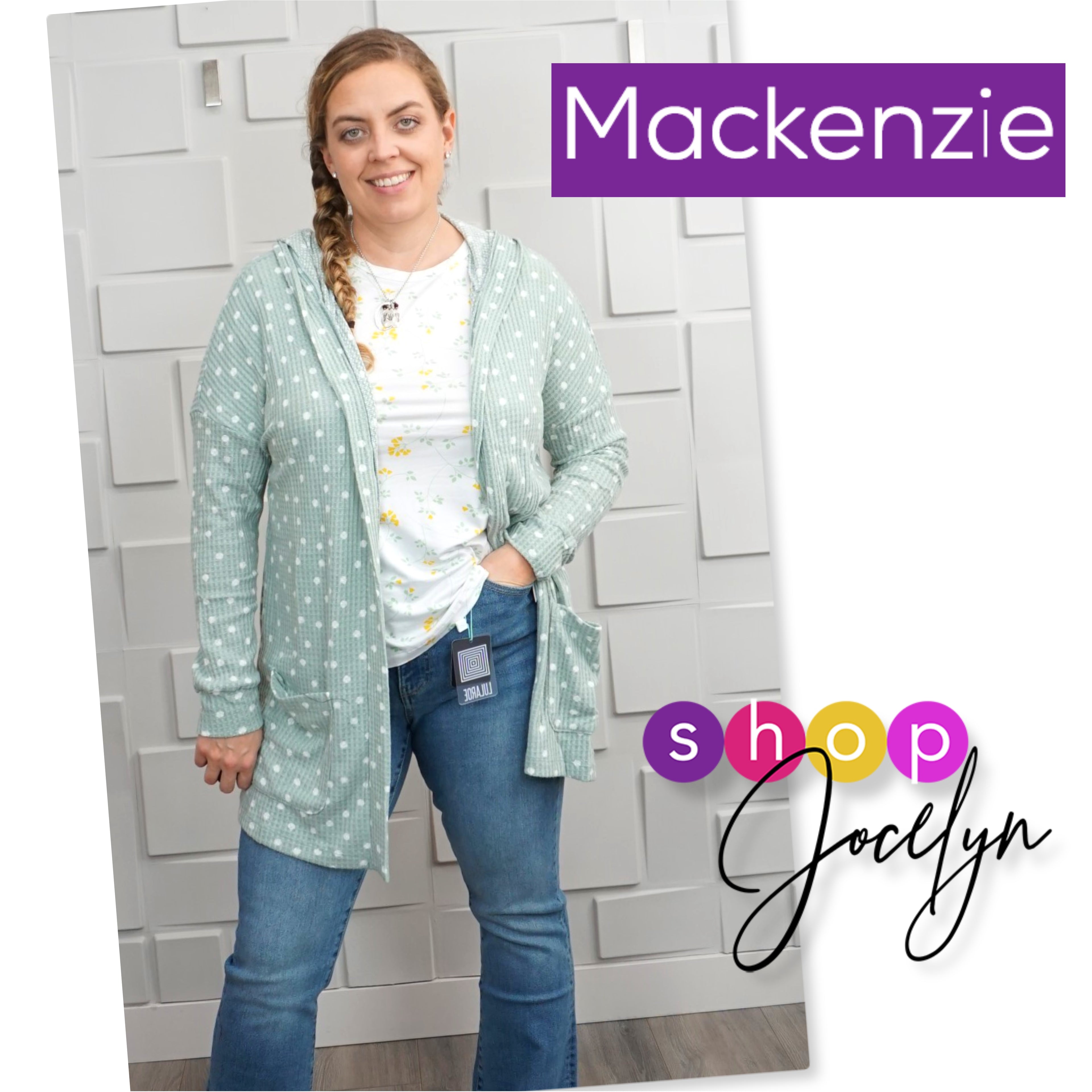 Mackenzie Long Sleeve Crop Shoulder Cardigan