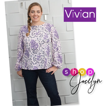 Vivian Button Back Long Sleeve Blouse