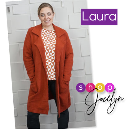 Laura Lapel Open Cardigan