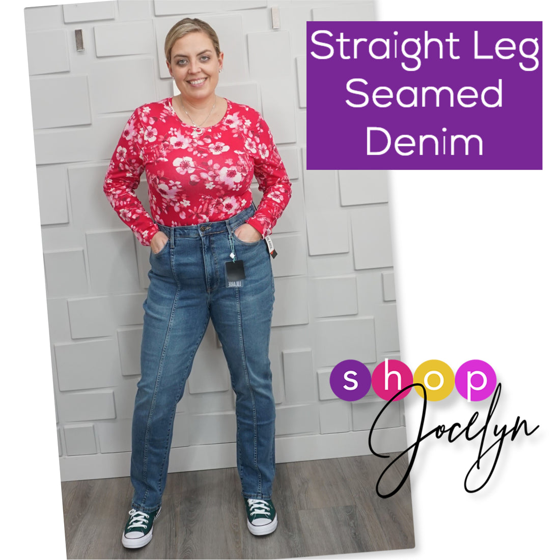 LLR Denim - Straight Leg Seamed