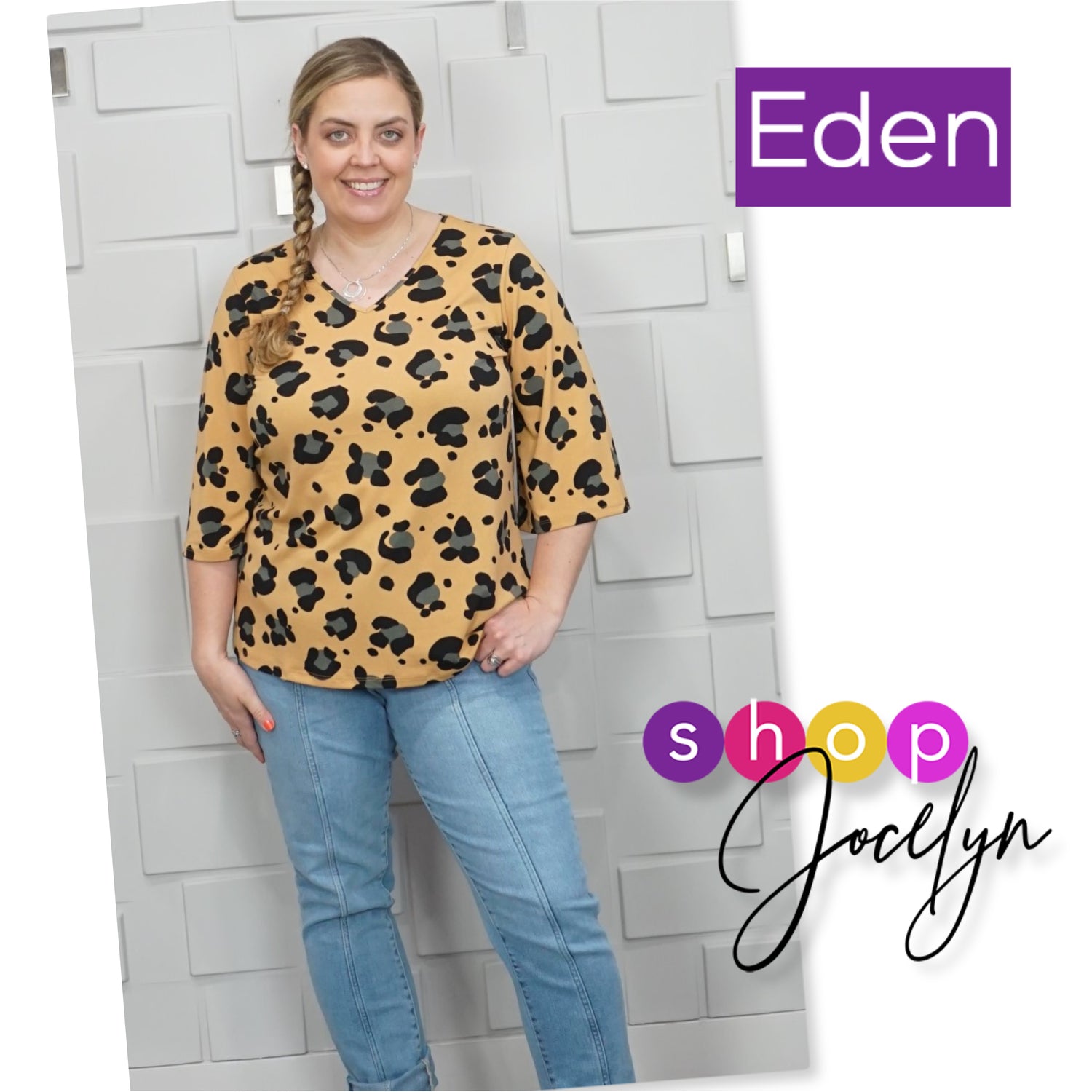 Eden ¾ Sleeve Top