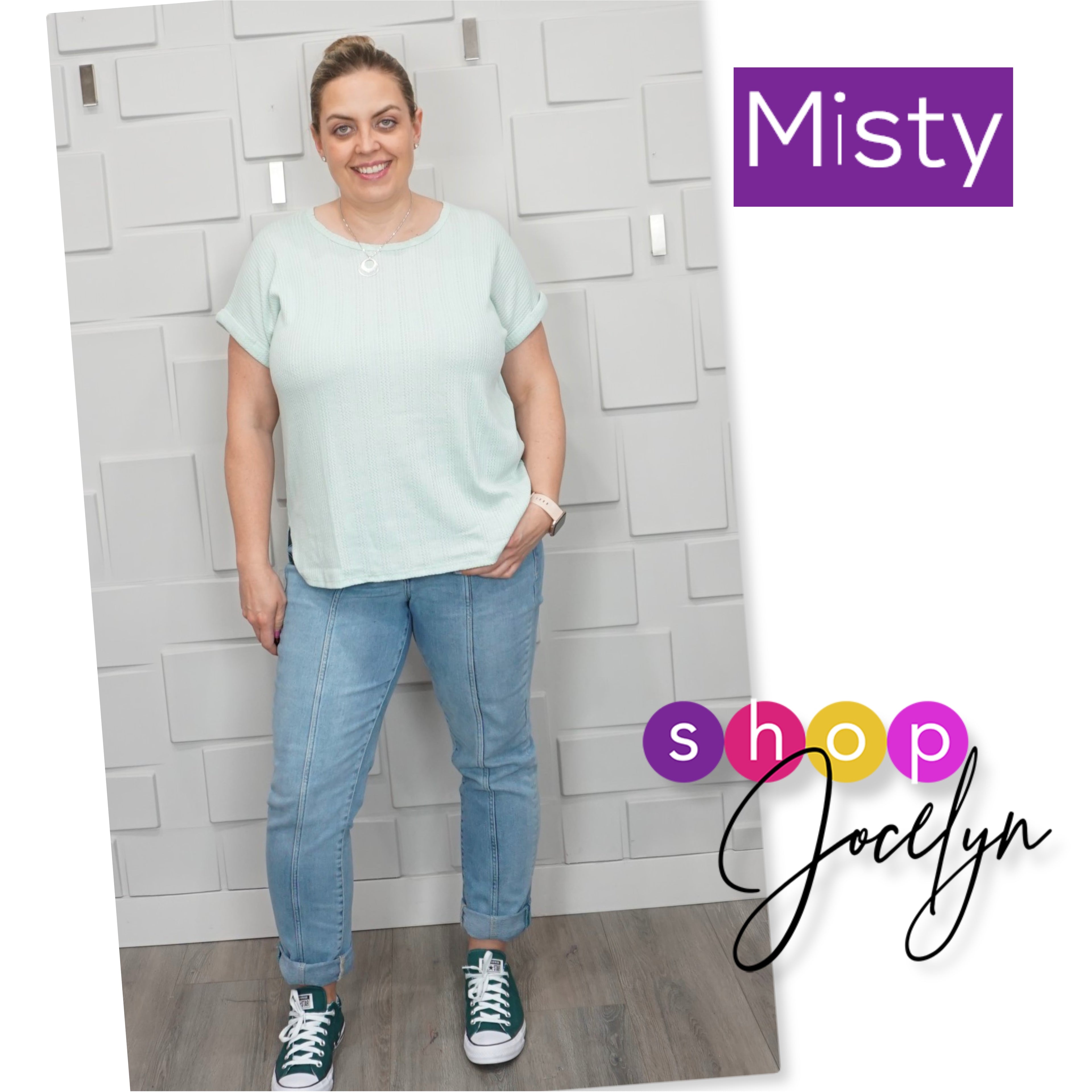 Misty Knit Dolman Mixed Media Top