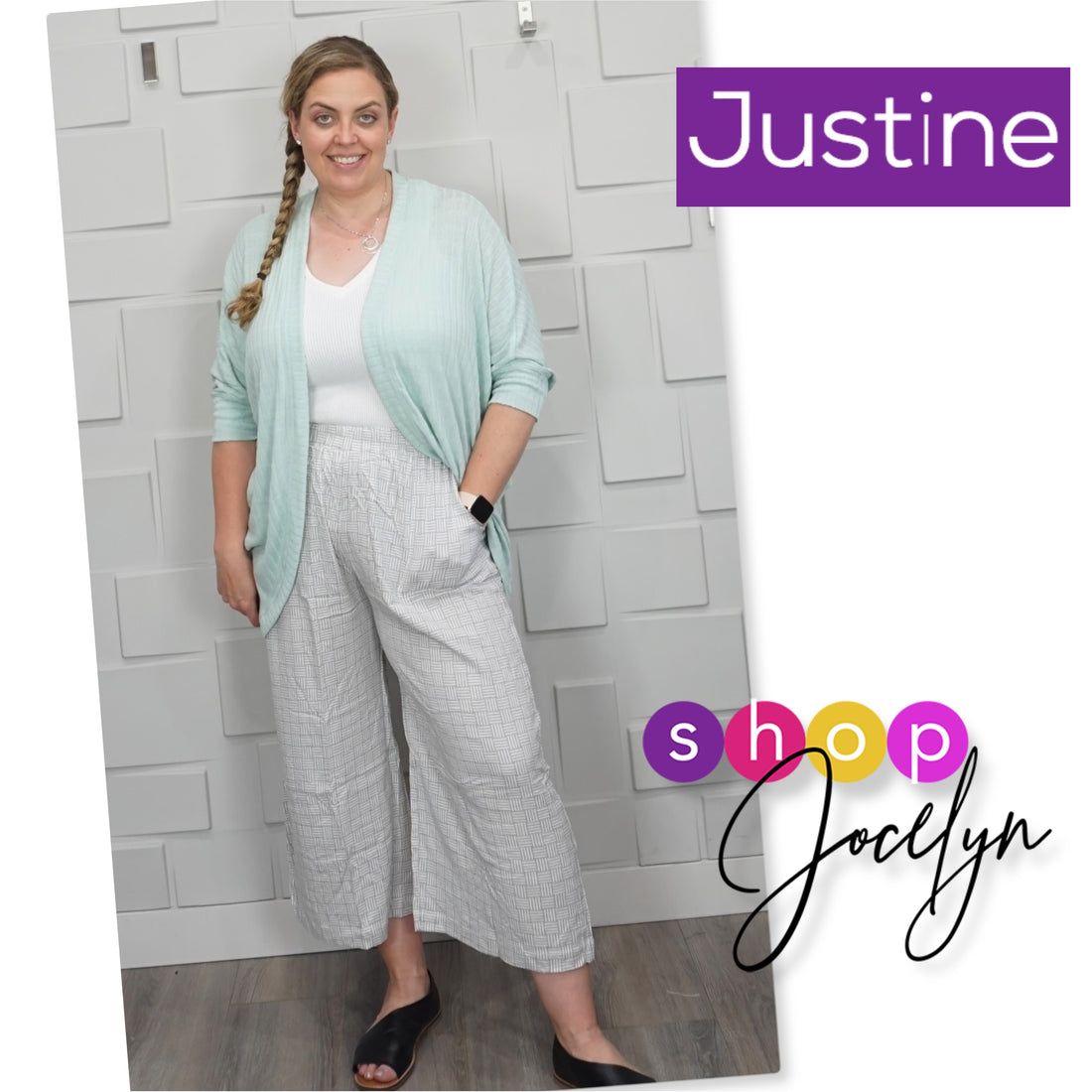 Justine Wide Leg Crop Pant