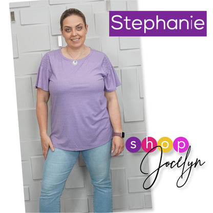 Stephanie Smocked Sleeve Top